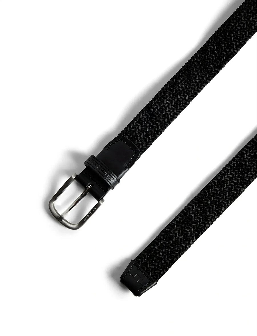 J. Lindeberg - Benny Belt - geflochtene gürtel - black - 1