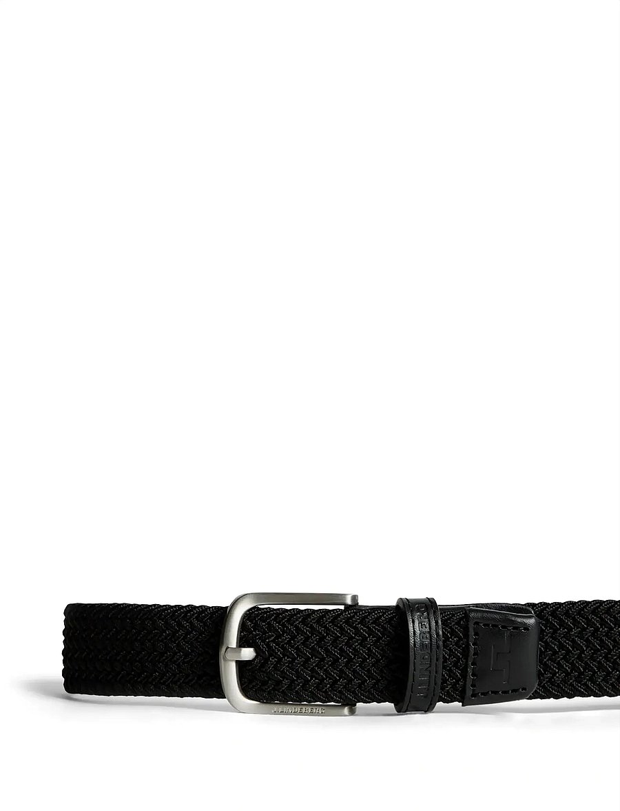 J. Lindeberg - Benny Belt - geflochtene gürtel - black - 2