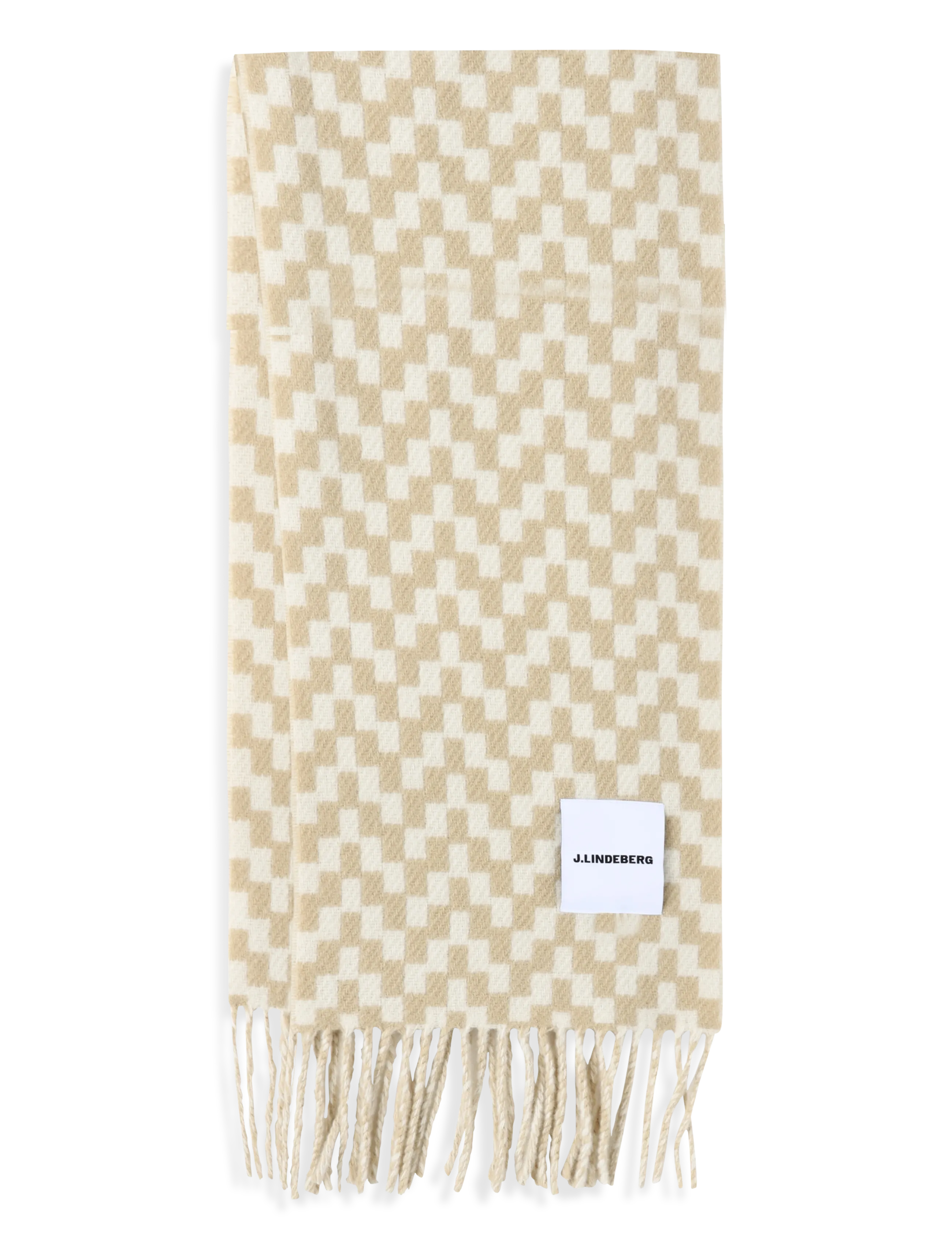 J. Lindeberg Stacked Bridge Scarf - Vis alt - MOONBEAM / cream