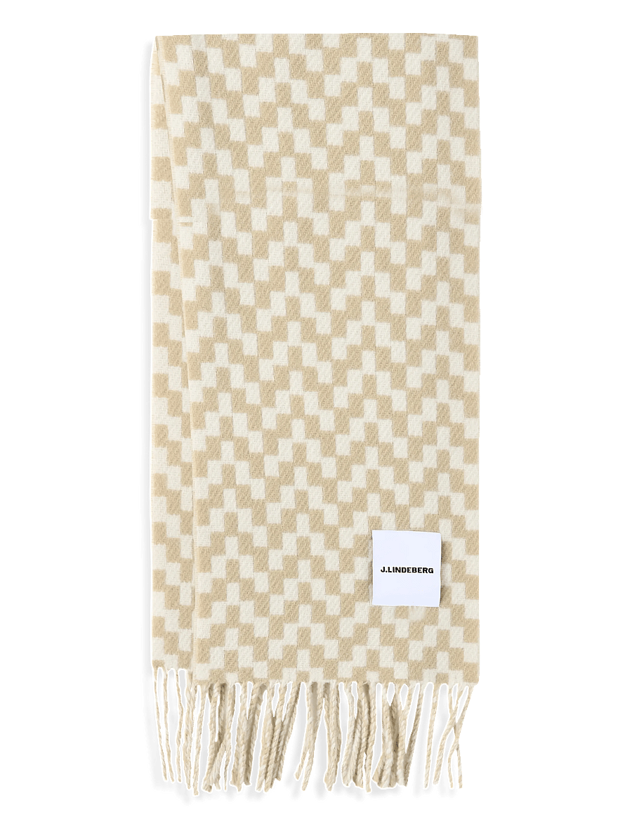 J. Lindeberg - Stacked Bridge Scarf - vetrartreflar - moonbeam - 0