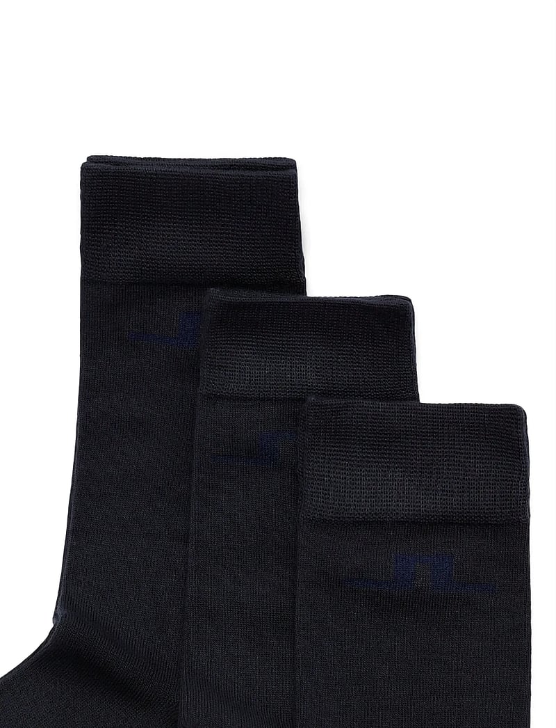 J. Lindeberg - Bamboo Long Socks 3P - vanliga strumpor - black - 2