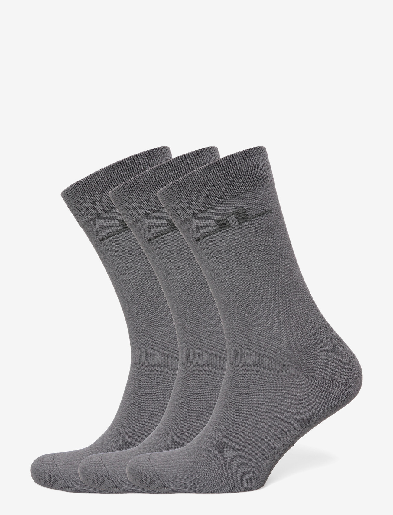 J. Lindeberg - Bamboo Long Socks 3P - vanliga strumpor - lava smoke - 0