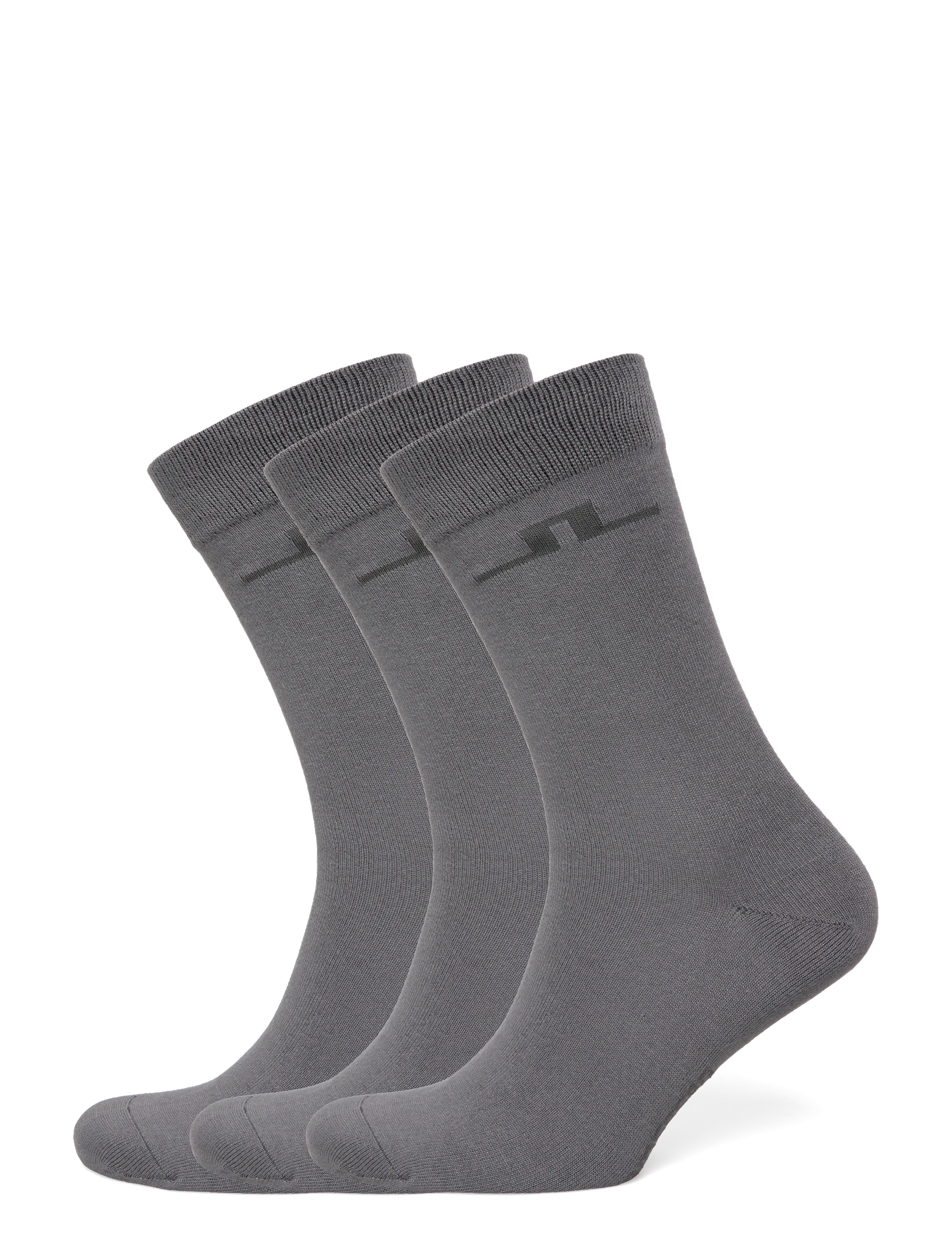 Bamboo Long Socks 3P - LAVA SMOKE