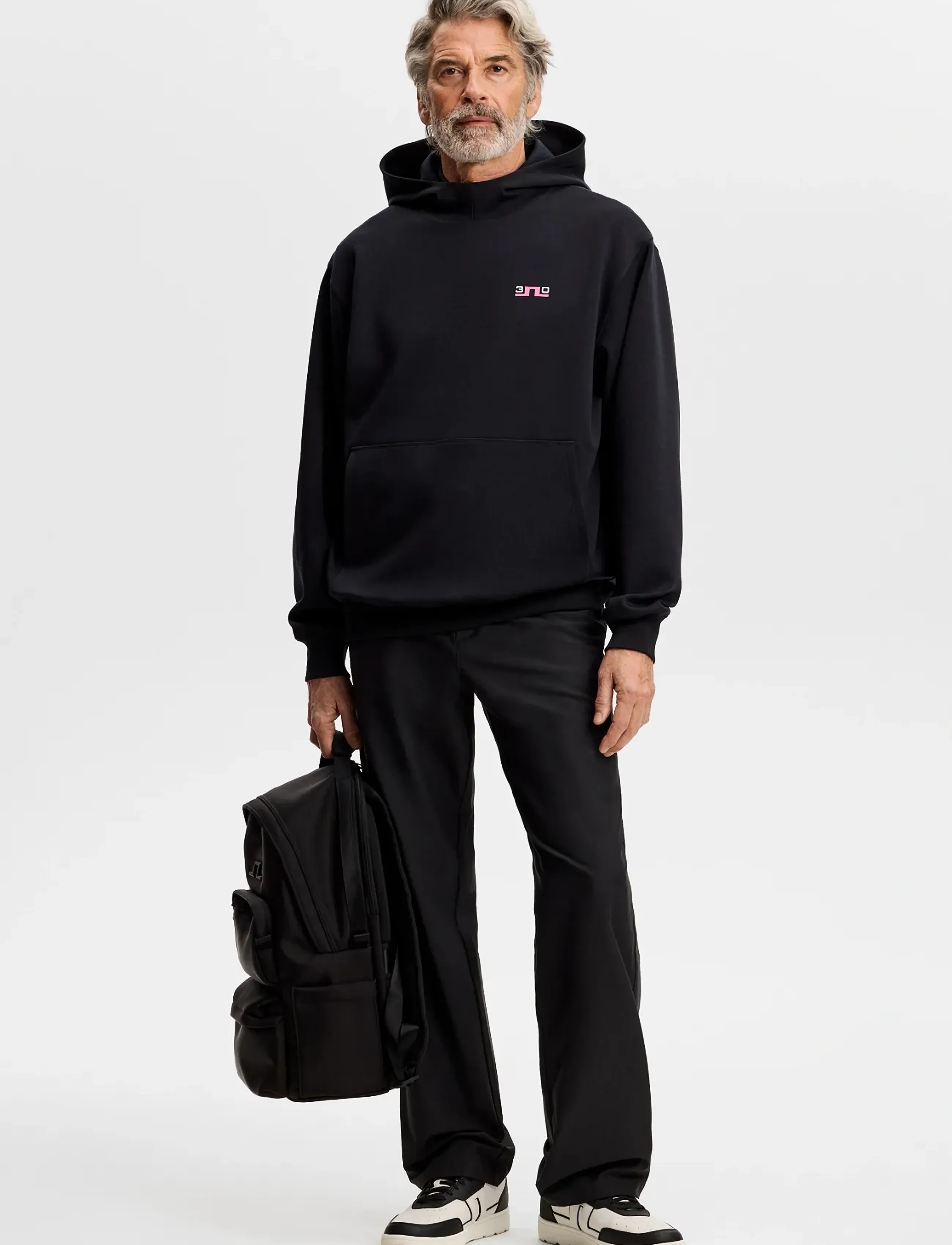 J. Lindeberg - 30Y Callan Unisex Hoodie - overdele - black - 4