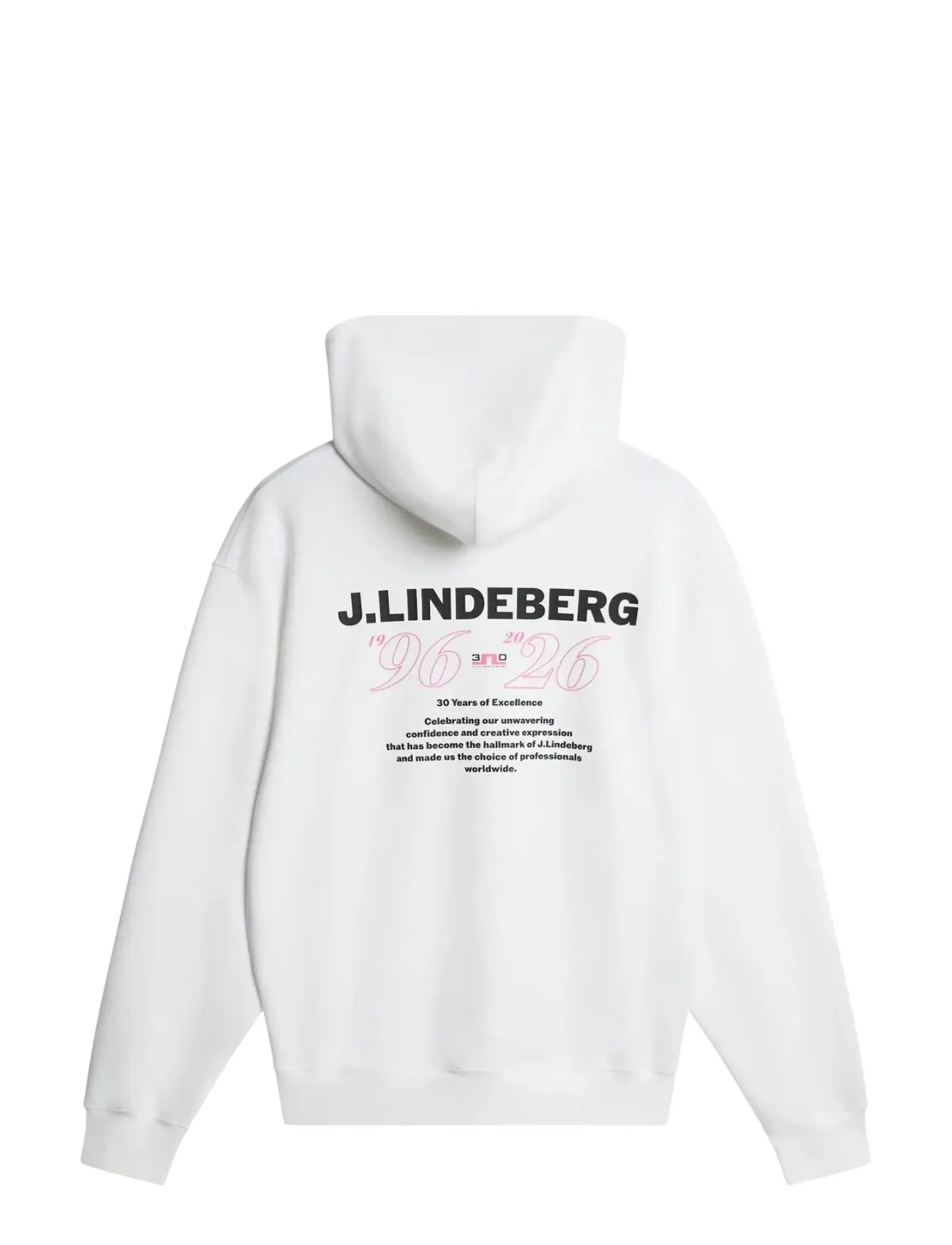 J. Lindeberg - 30Y Callan Unisex Hoodie - overdele - white - 2