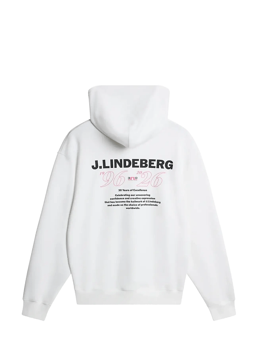 J. Lindeberg - 30Y Callan Unisex Hoodie - overdele - white - 2