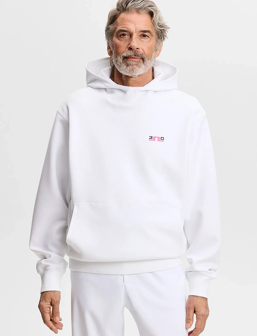 J. Lindeberg - 30Y Callan Unisex Hoodie - overdele - white - 0