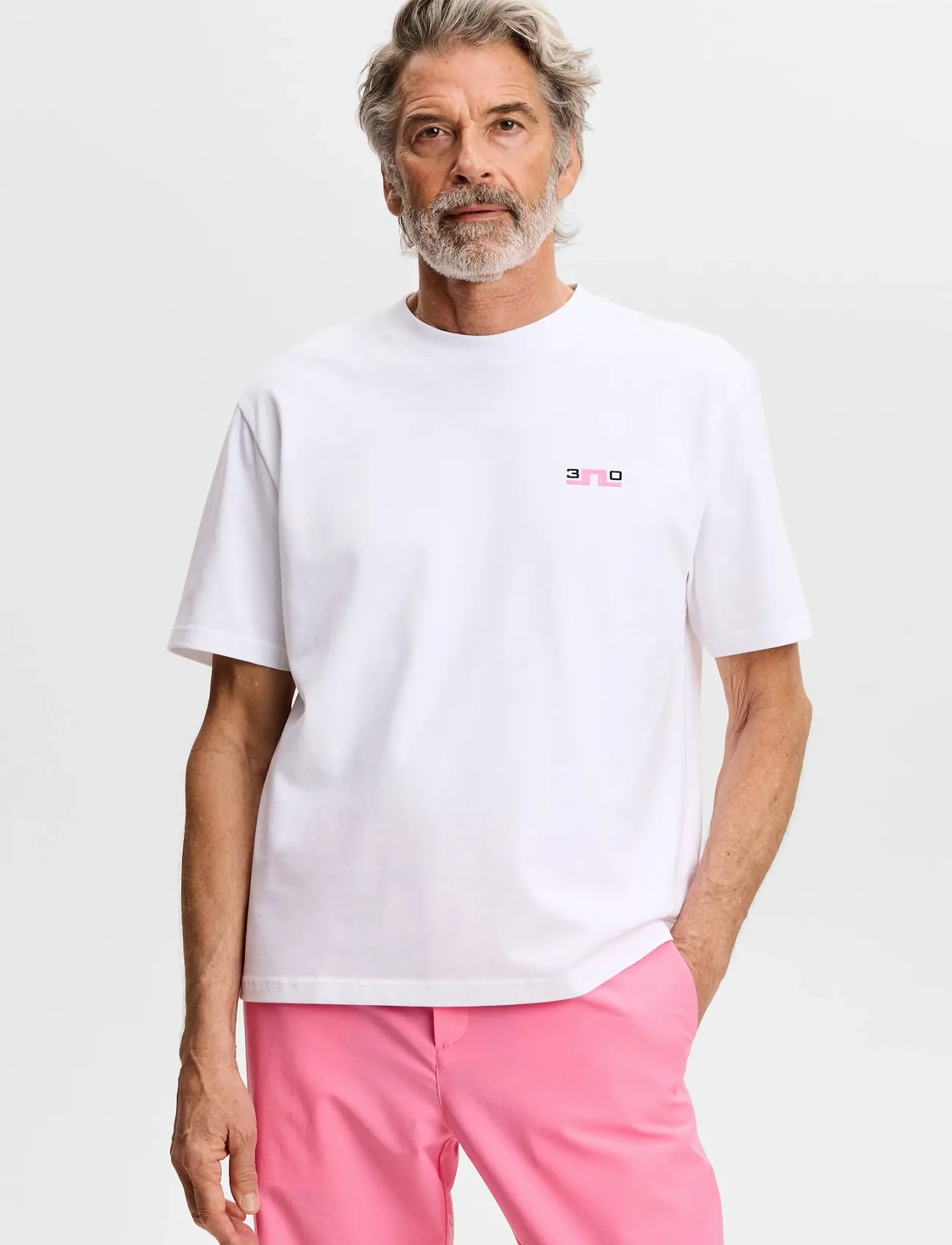 J. Lindeberg 30Y Hale T-Shirt, M, White, Sports Overdele & T-shirts > Sport T-shirts, Dame