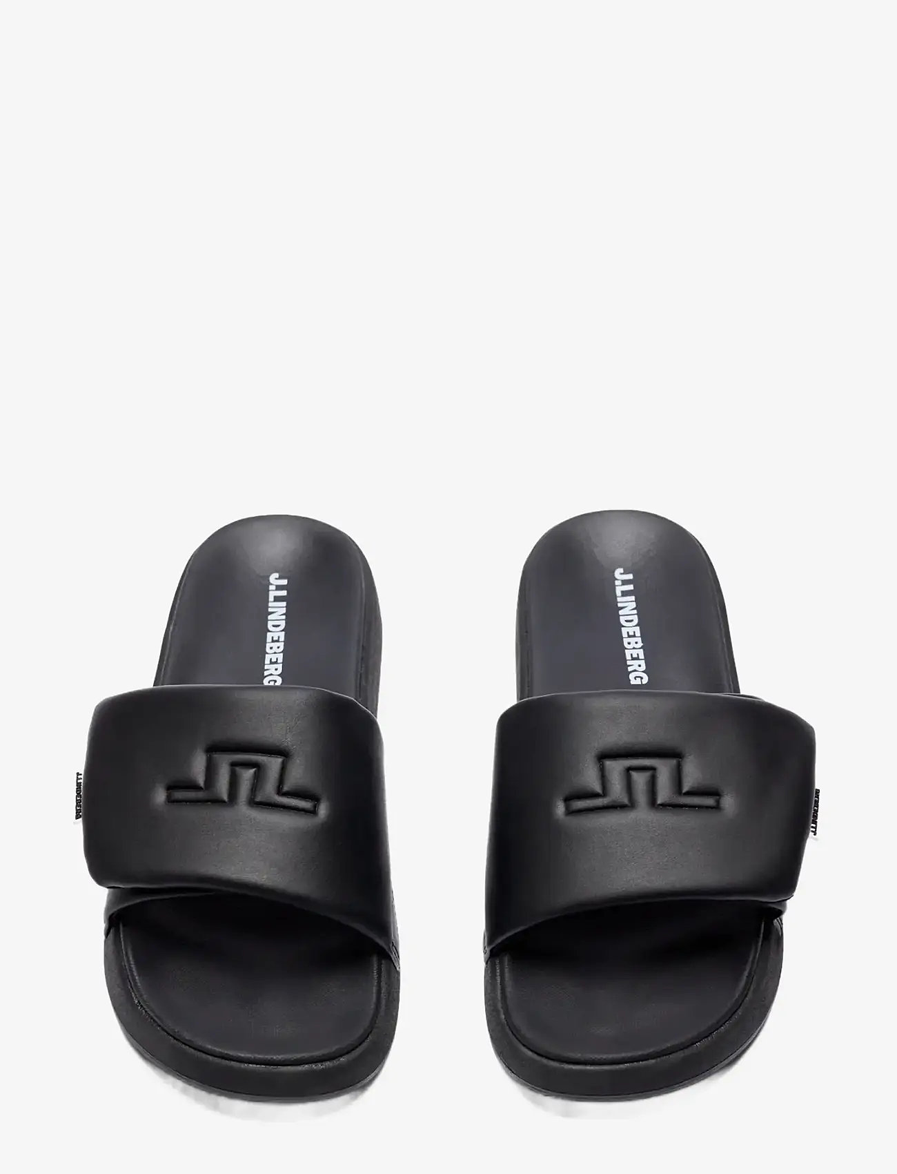J. Lindeberg - Bridge Logo Slides - pool sliders - black - 2