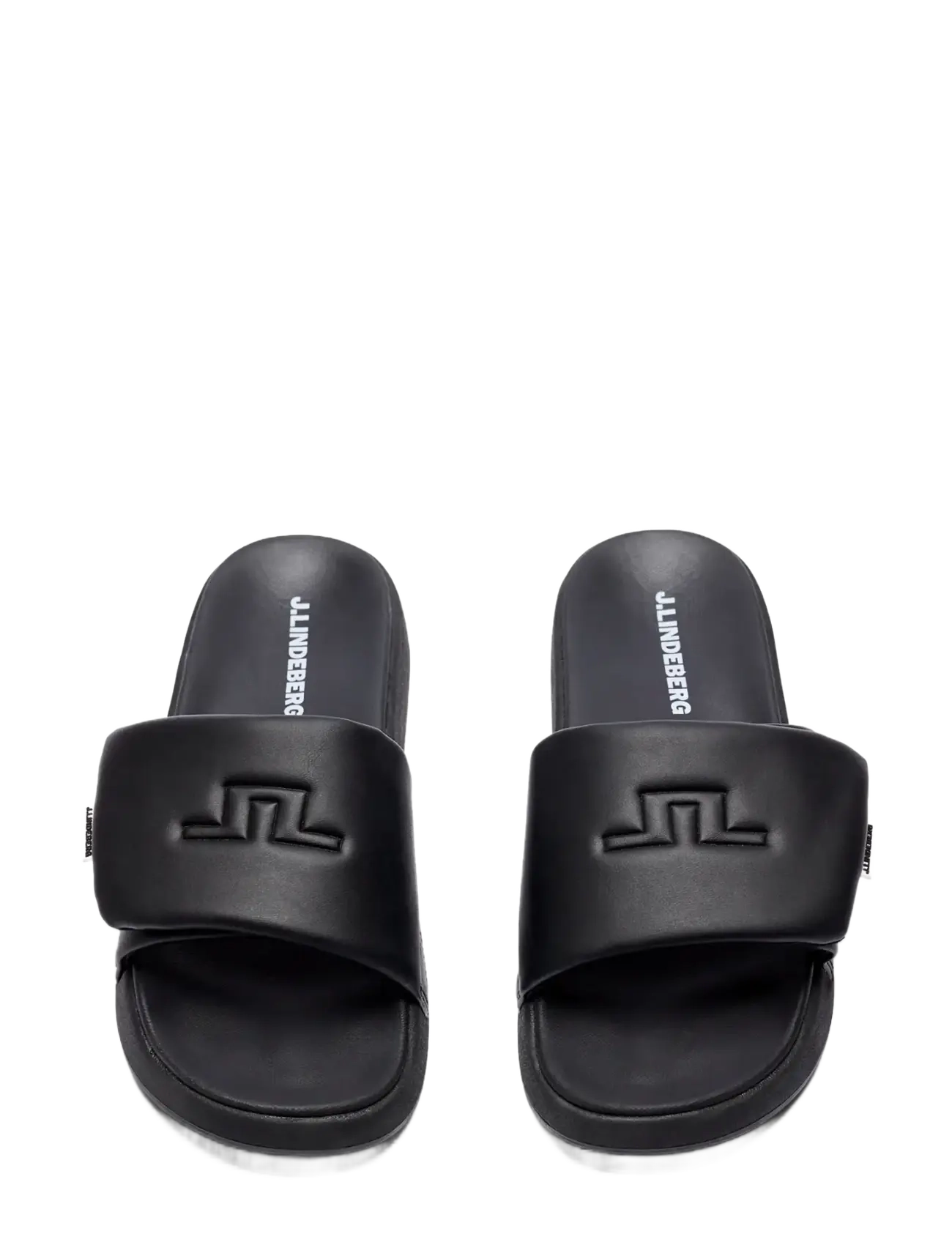 J. Lindeberg - Bridge Logo Slides - basseiniplätud - black - 2
