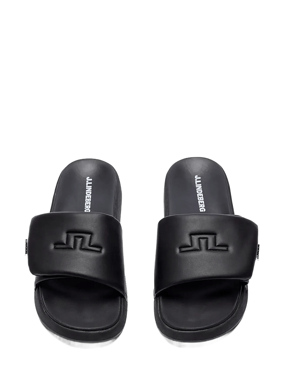 J. Lindeberg - Bridge Logo Slides - basseiniplätud - black - 2