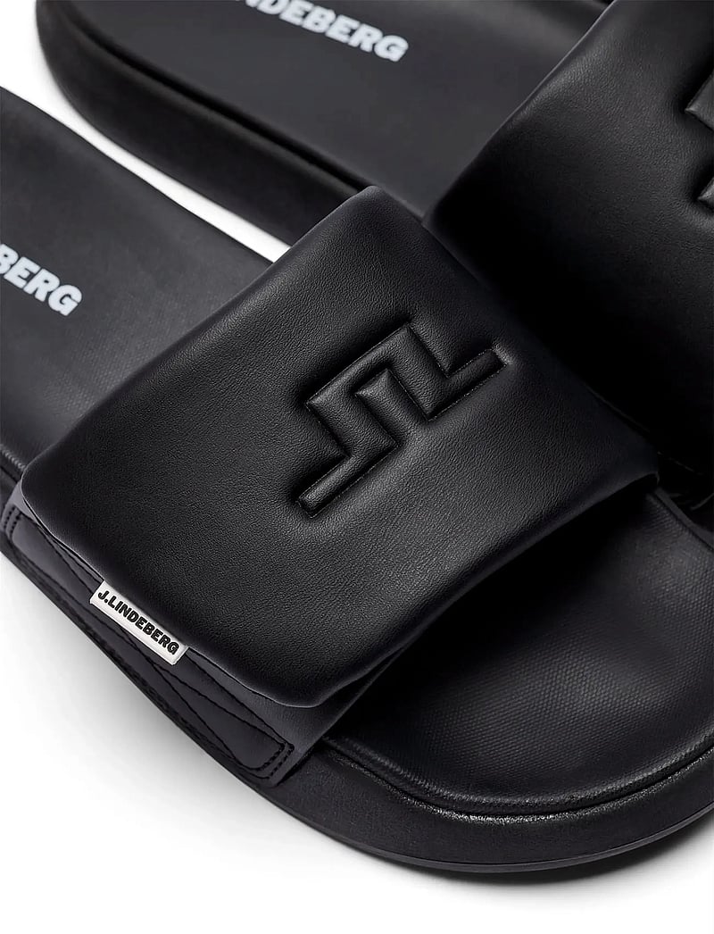 J. Lindeberg - Bridge Logo Slides - pool sliders - black - 4
