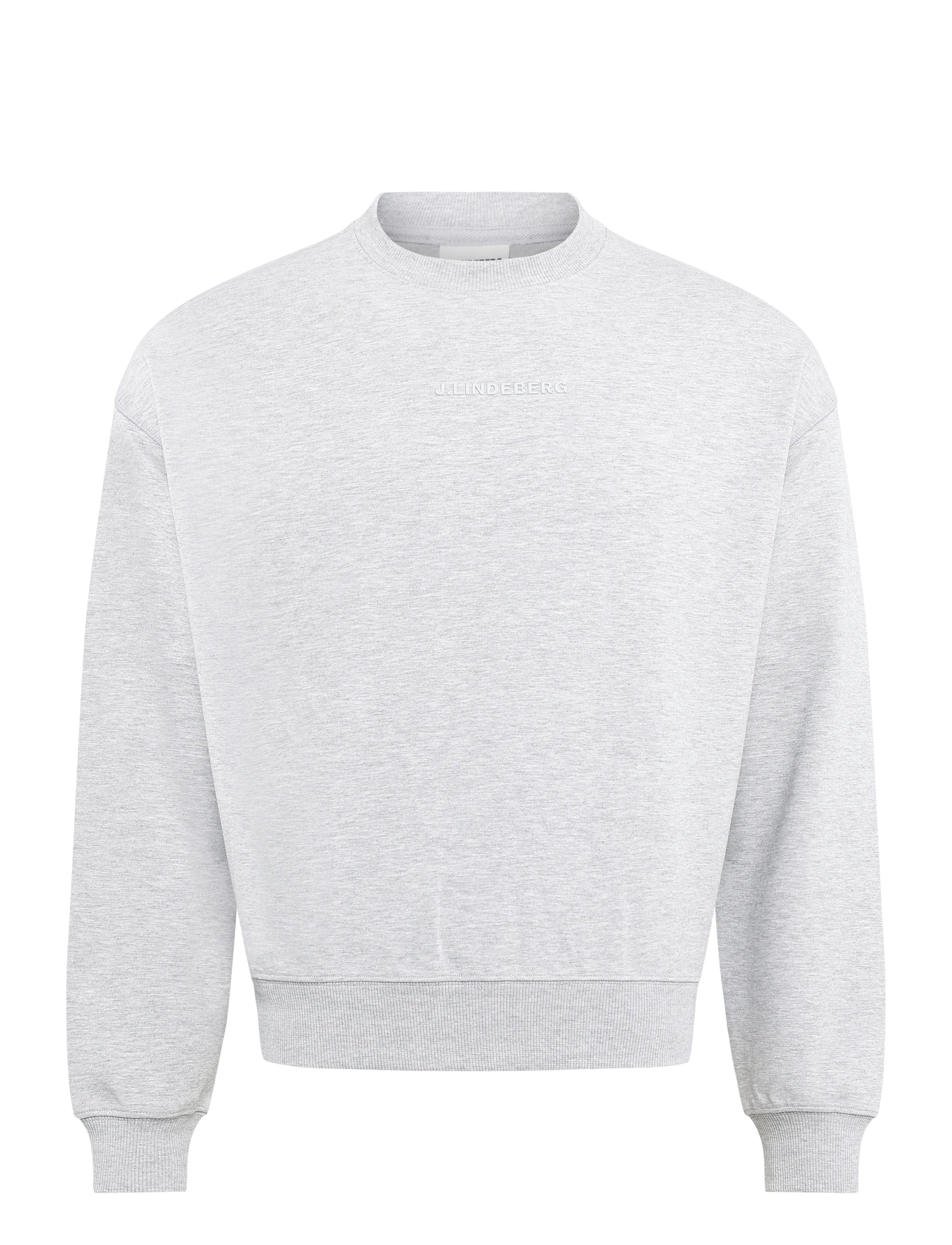 J. Lindeberg COVE CREW NECK - Kläder - LIGHT GREY MELANGE / grey