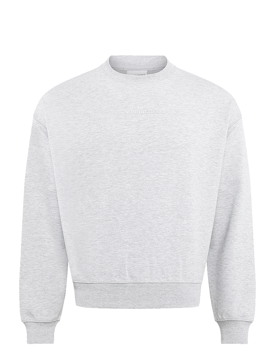 J. Lindeberg - COVE CREW NECK - striktrøjer - light grey melange - 0