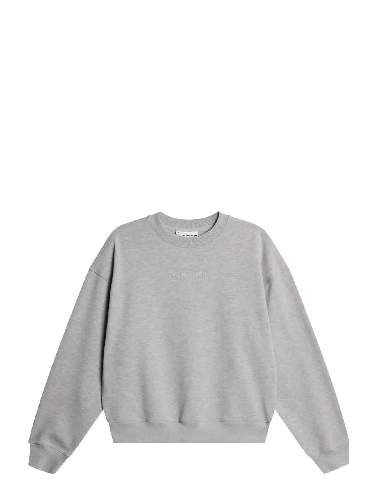 J. Lindeberg COVE CREW NECK - Tøj - LIGHT GREY MELANGE / grey