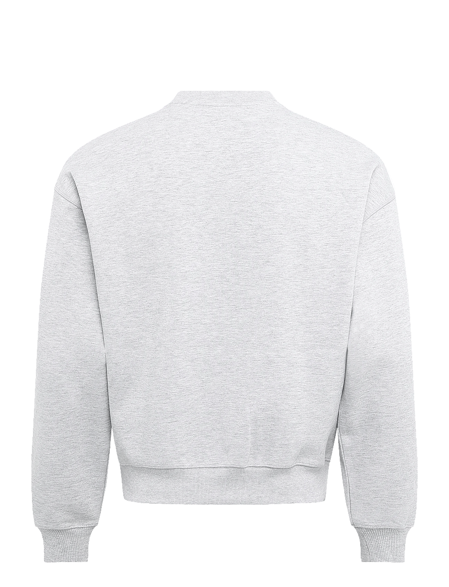 J. Lindeberg - COVE CREW NECK - striktrøjer - light grey melange - 1