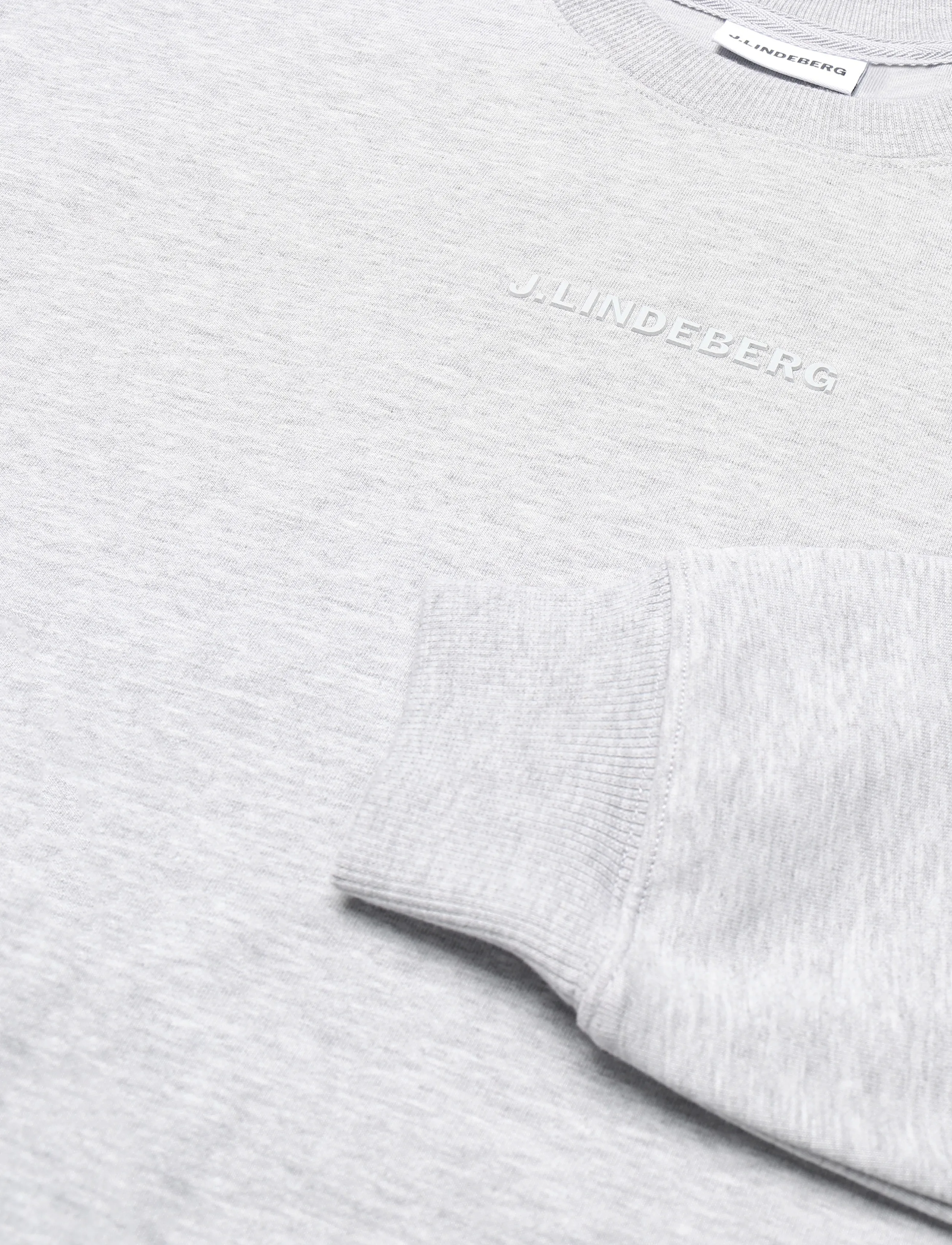 J. Lindeberg - COVE CREW NECK - striktrøjer - light grey melange - 2