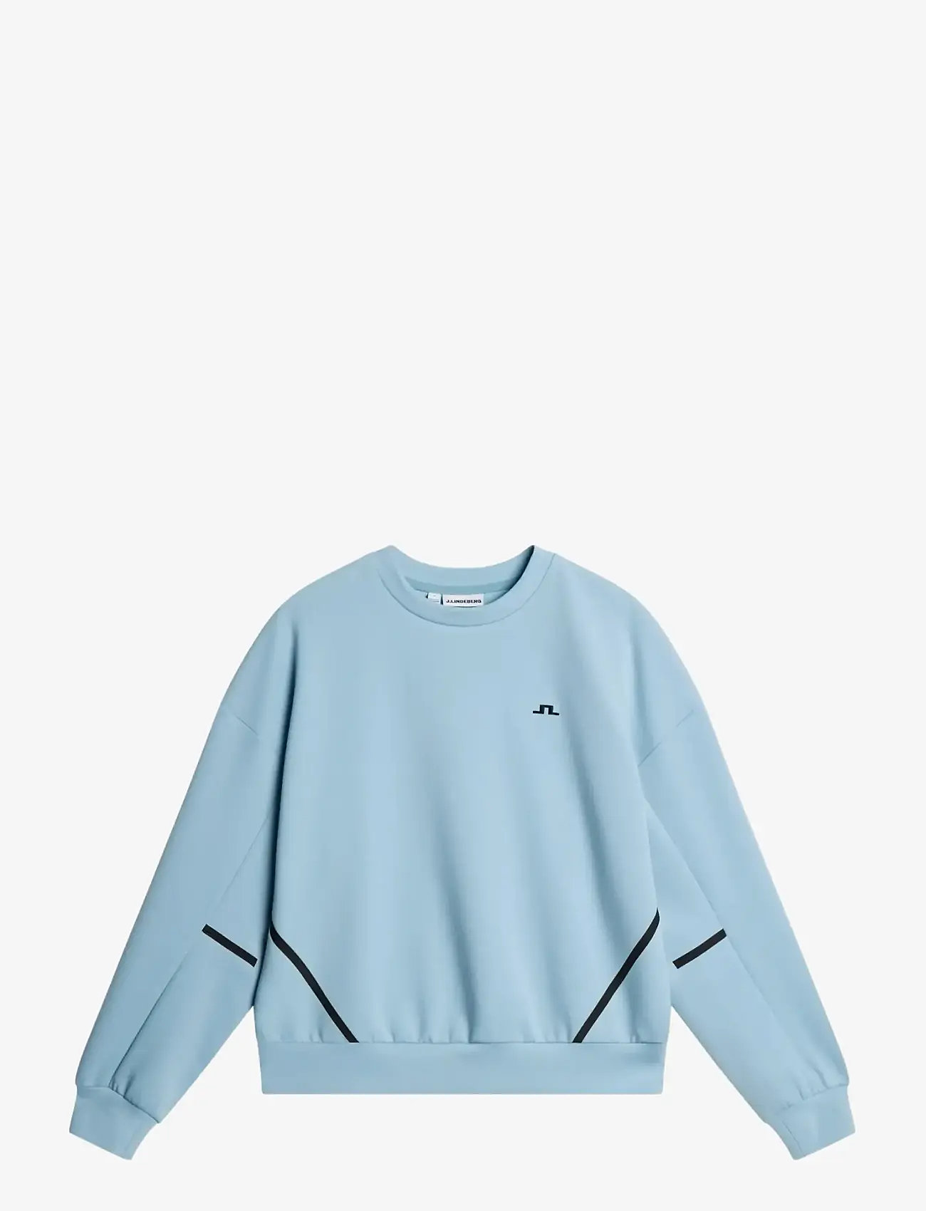 J. Lindeberg - Aura Crew Neck - hverdags stil - forget-me-not - 1
