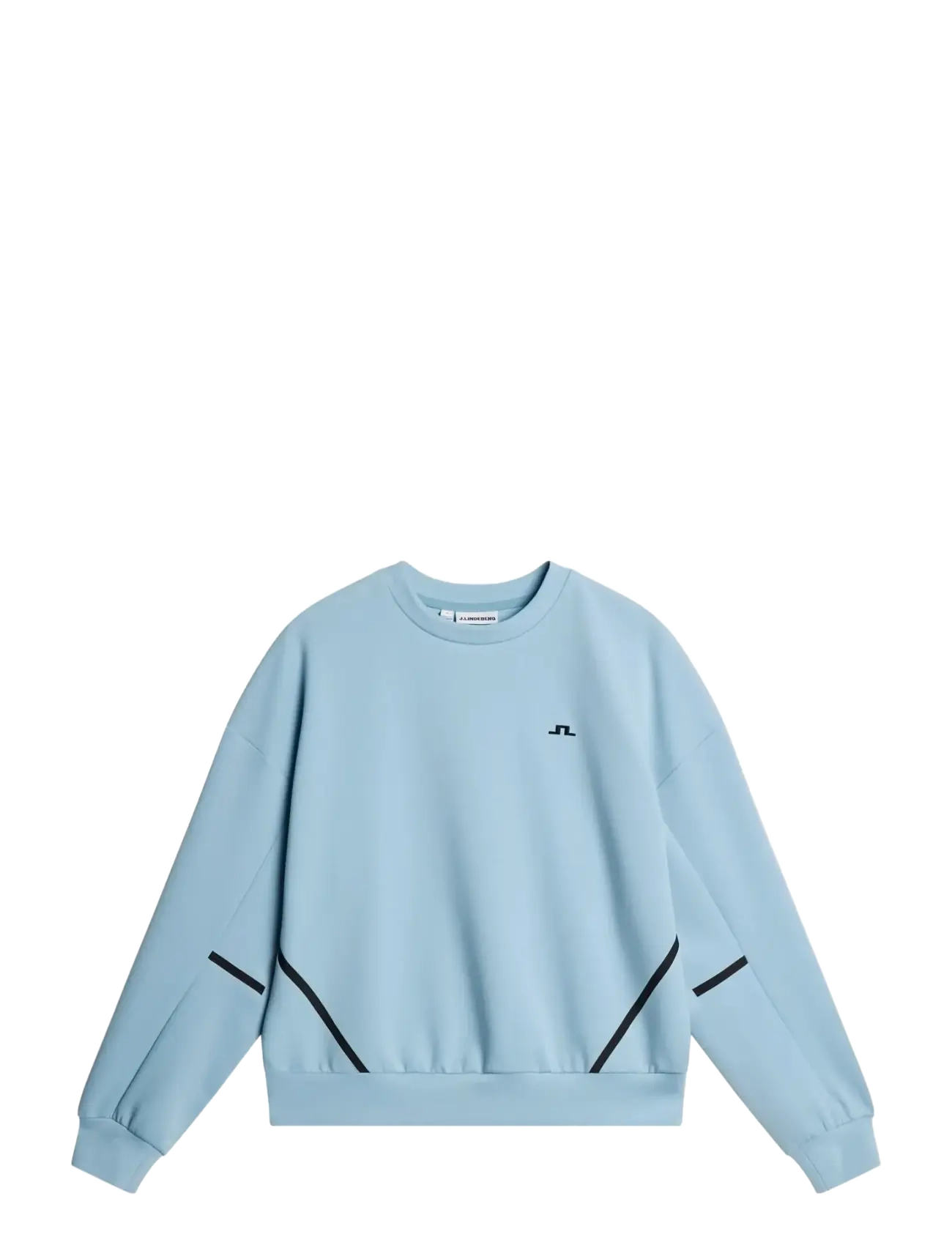 J. Lindeberg Aura Crew Neck - Riided - FORGET-ME-NOT / blue