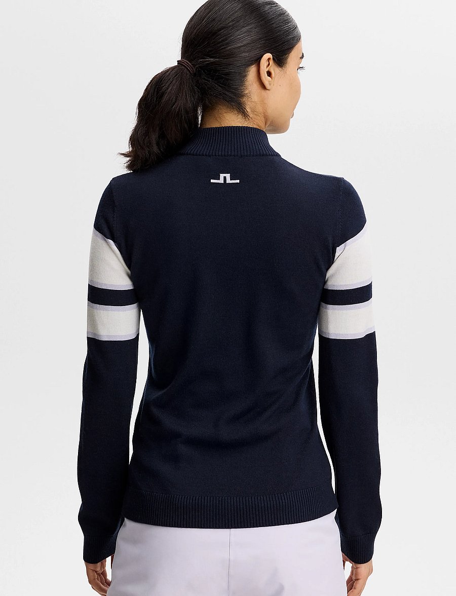 J. Lindeberg - MIRACLE KNITTED SWEATER - striktrøjer - jl navy - 2