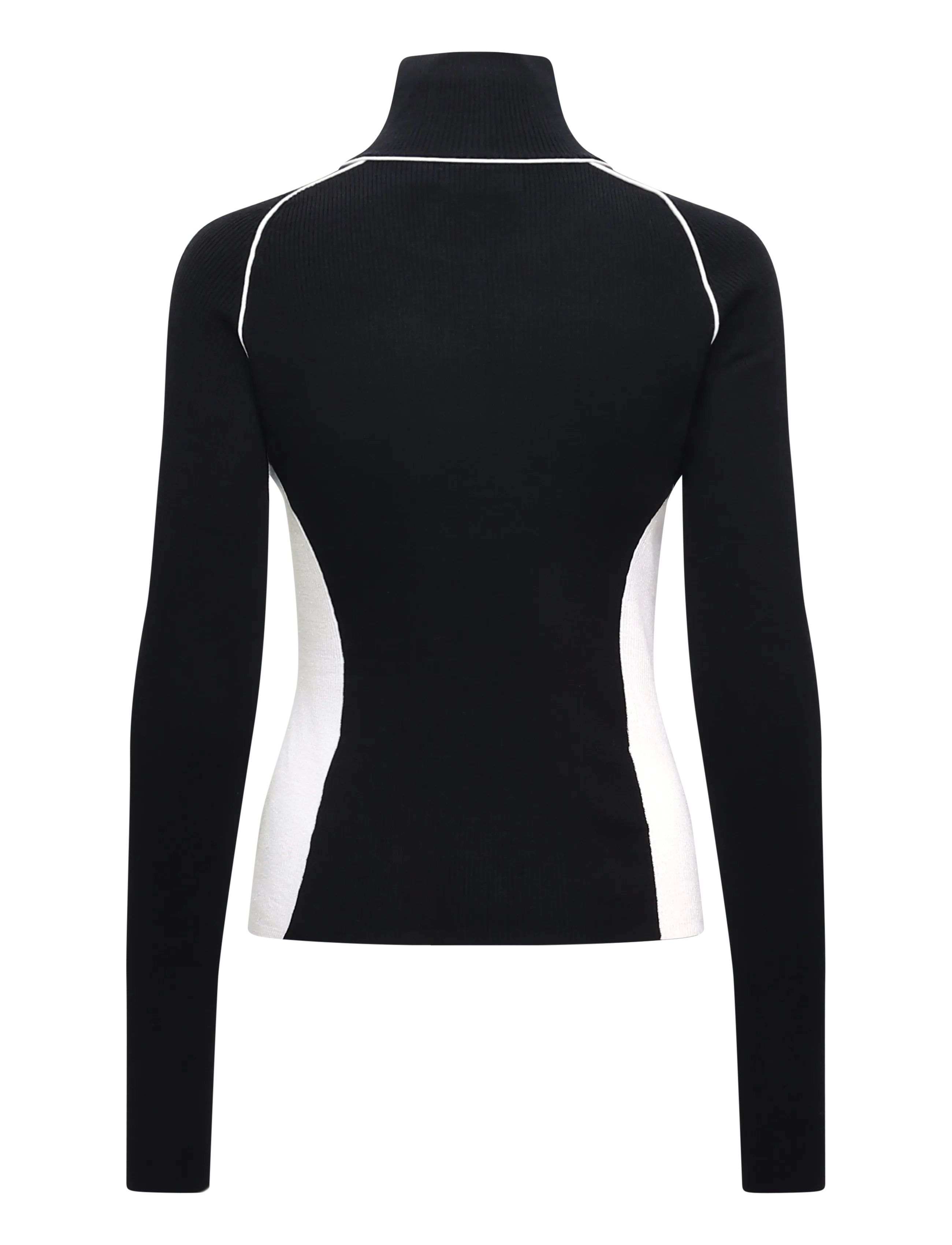 J. Lindeberg - Valley Knitted Rib Quarter Zip - fliisid ja vahekihid - black - 2