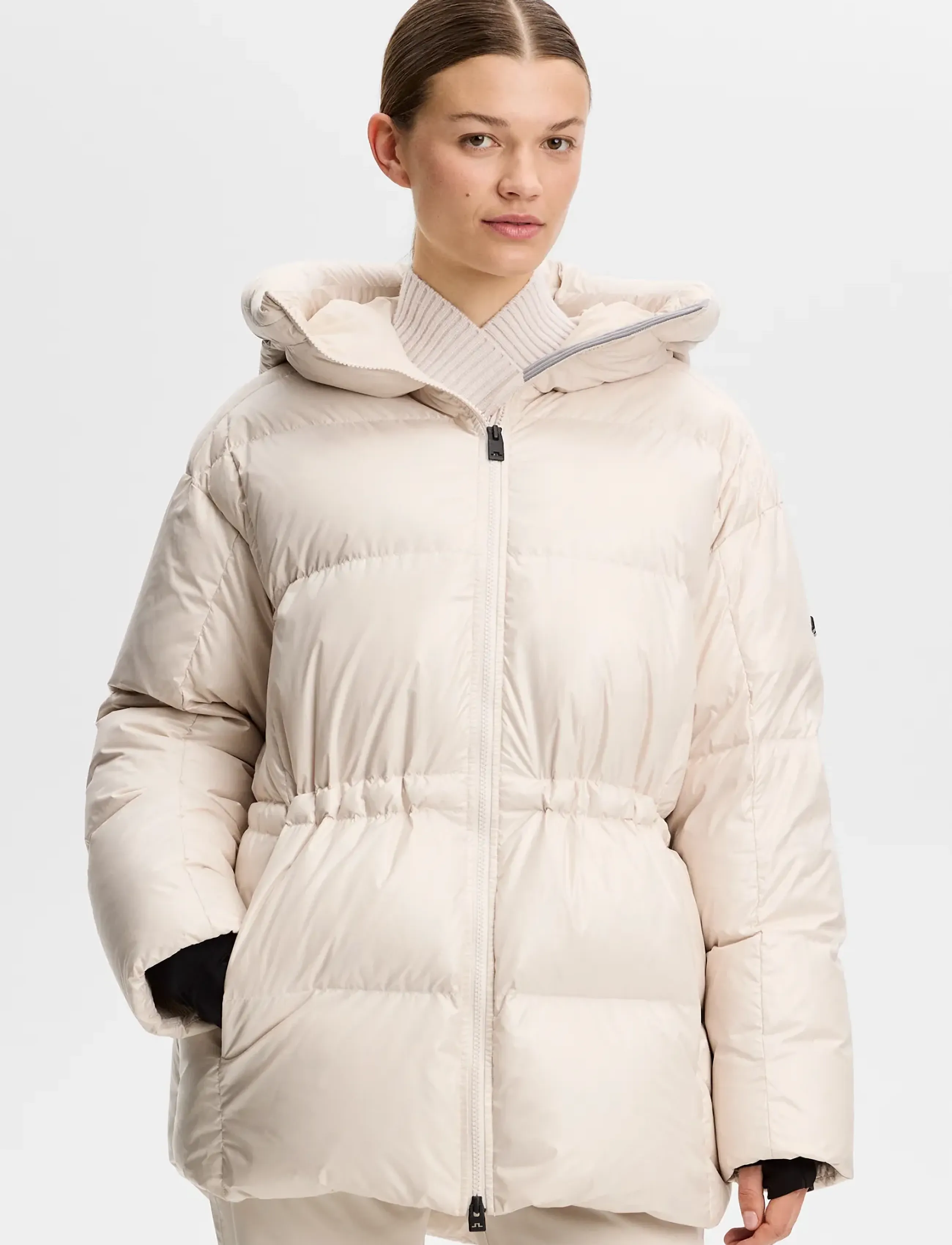 J. Lindeberg TRANQUIL DOWN JACKET - Tøj - MOONBEAM / cream