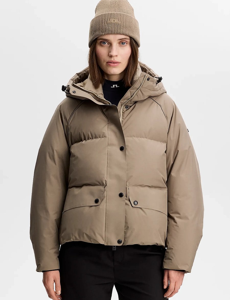 J. Lindeberg - LEA DOWN JACKET - vinterjakker - brindle - 0