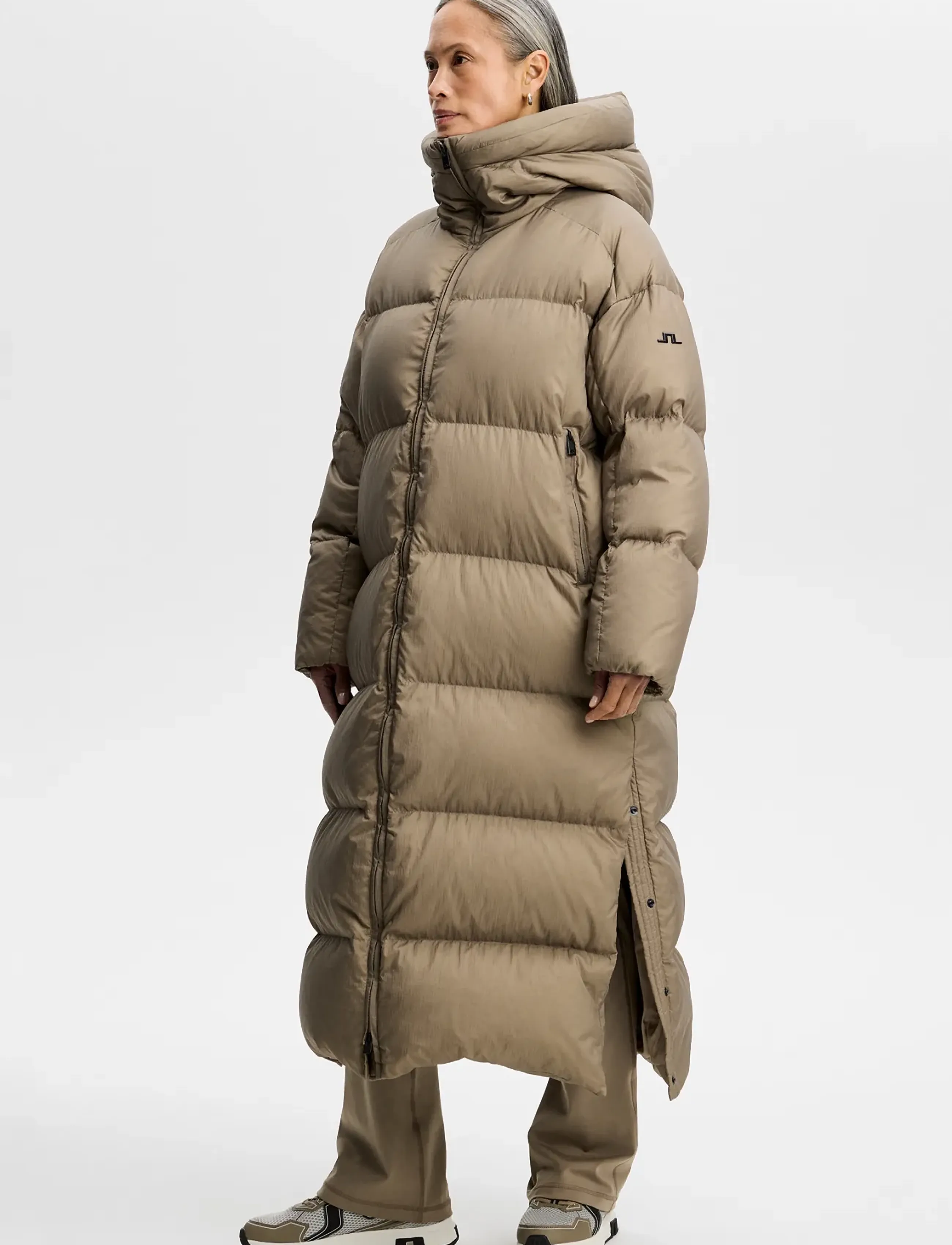 J. Lindeberg SERENE CRINKLE DOWN PARKA - Tøj - BRINDLE / beige