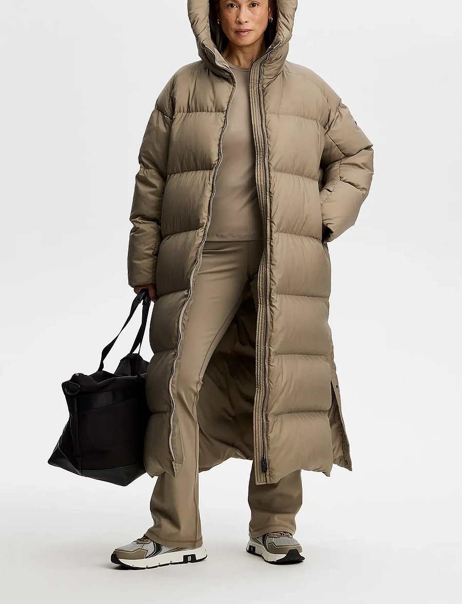 J. Lindeberg - Serene Crinkle Down Parka - vinterjakker - brindle - 4