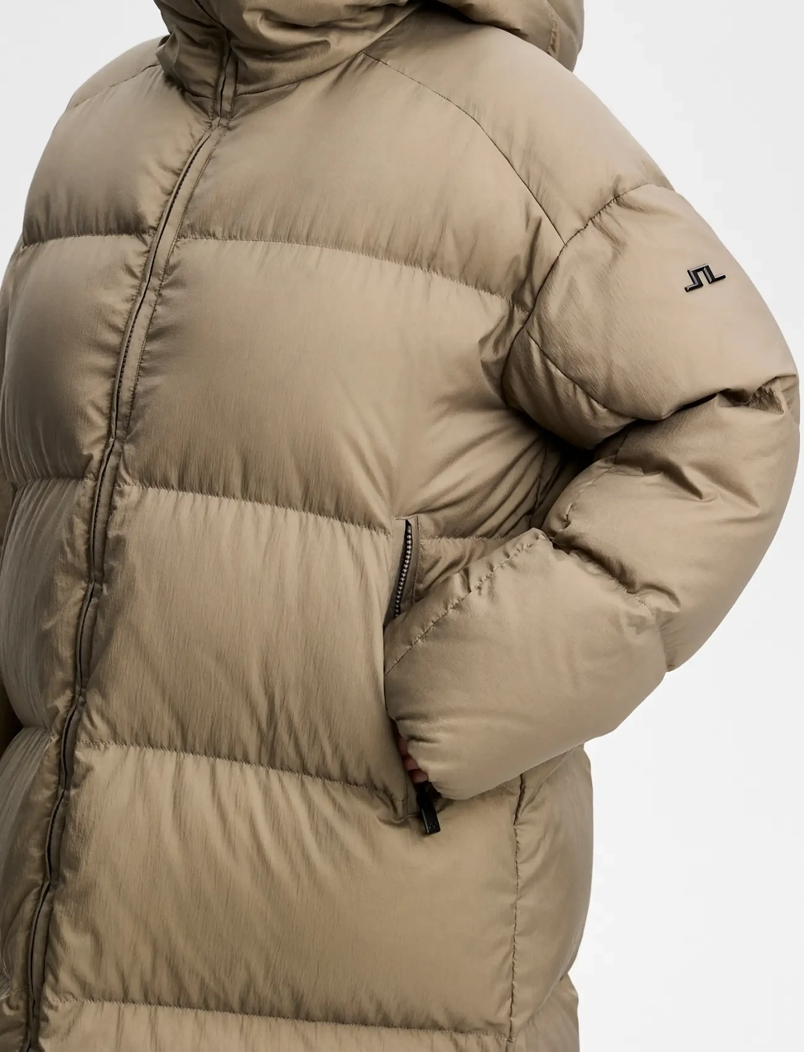 J. Lindeberg - Serene Crinkle Down Parka - vinterjakker - brindle - 5