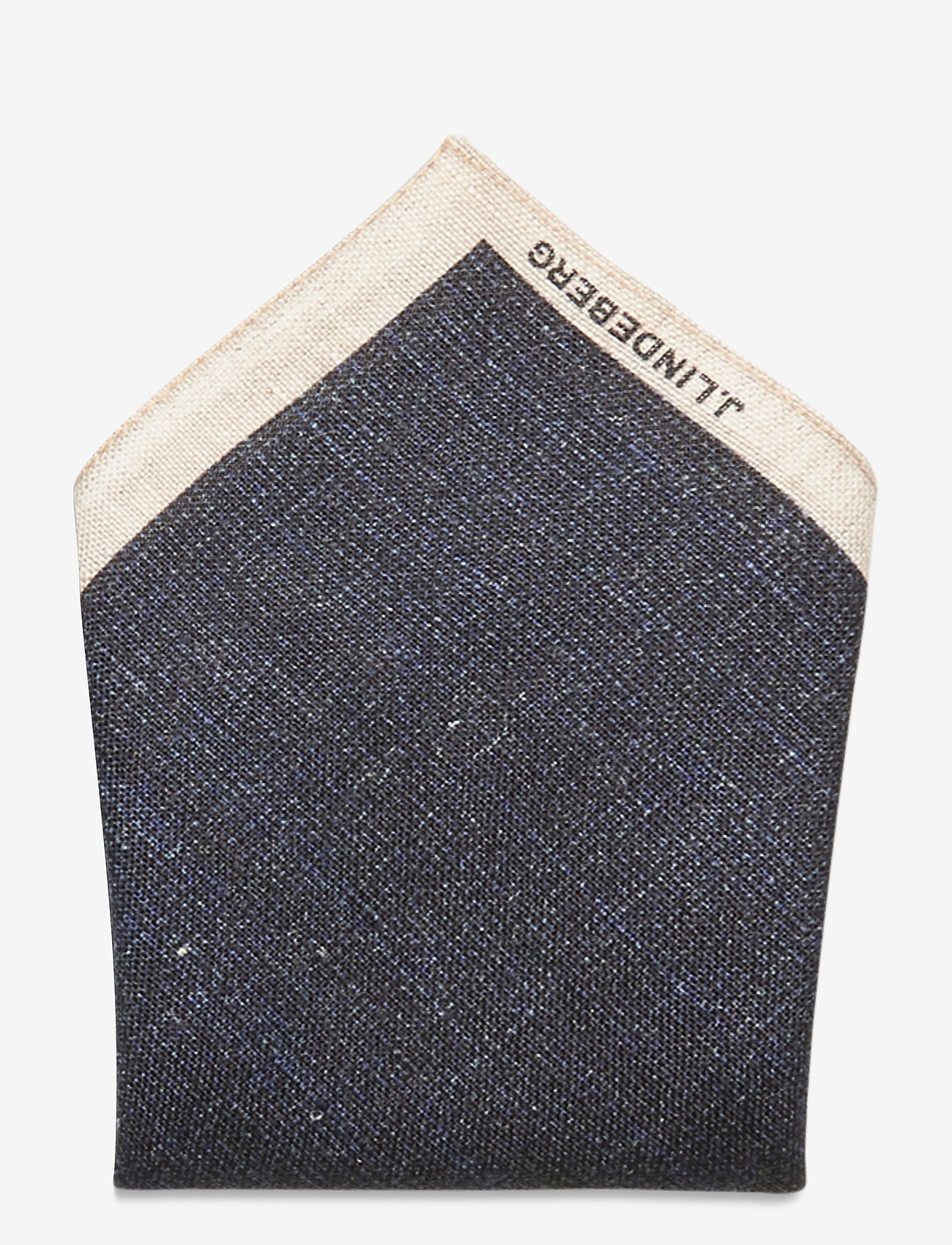 J. Lindeberg - 28 Pocket Square Printed Linen - jl navy - 0