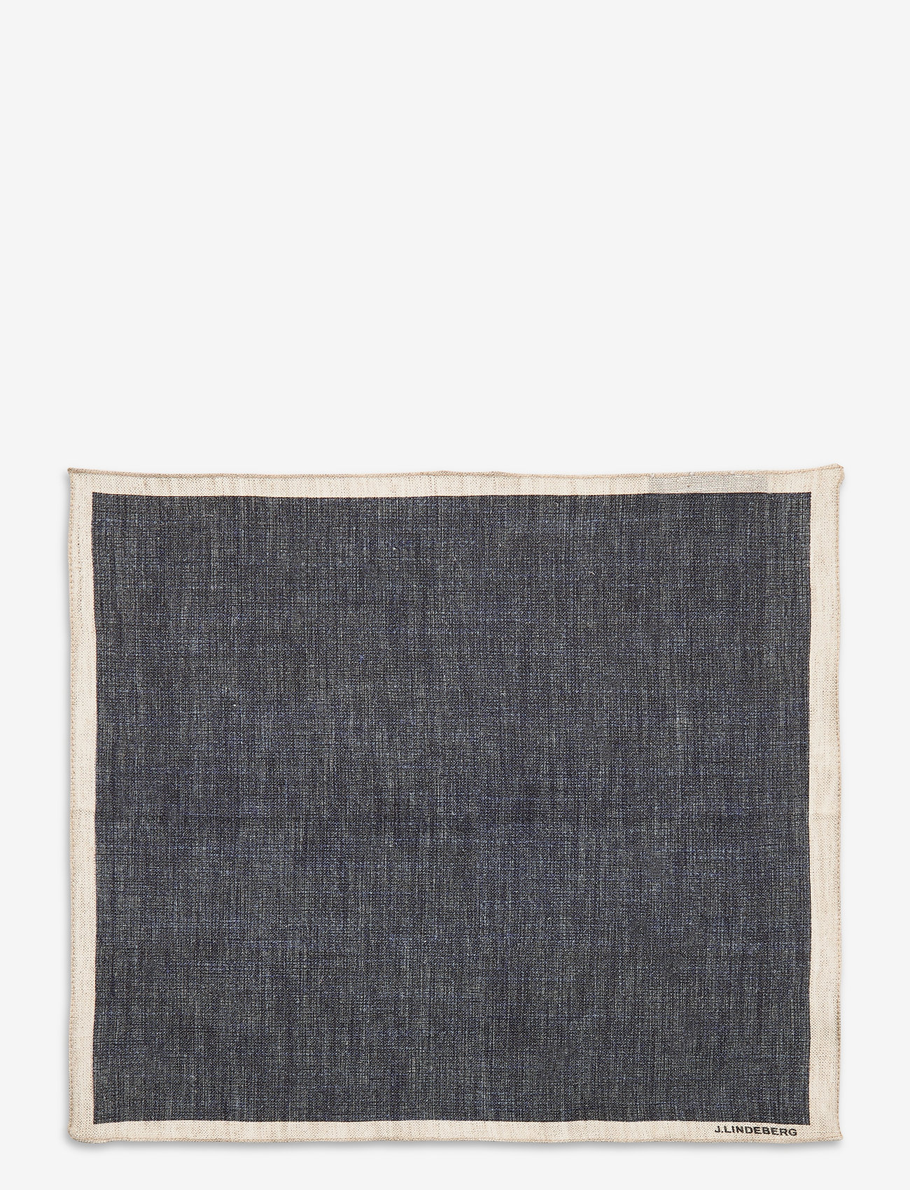 J. Lindeberg - 28 Pocket Square Printed Linen - jl navy - 1