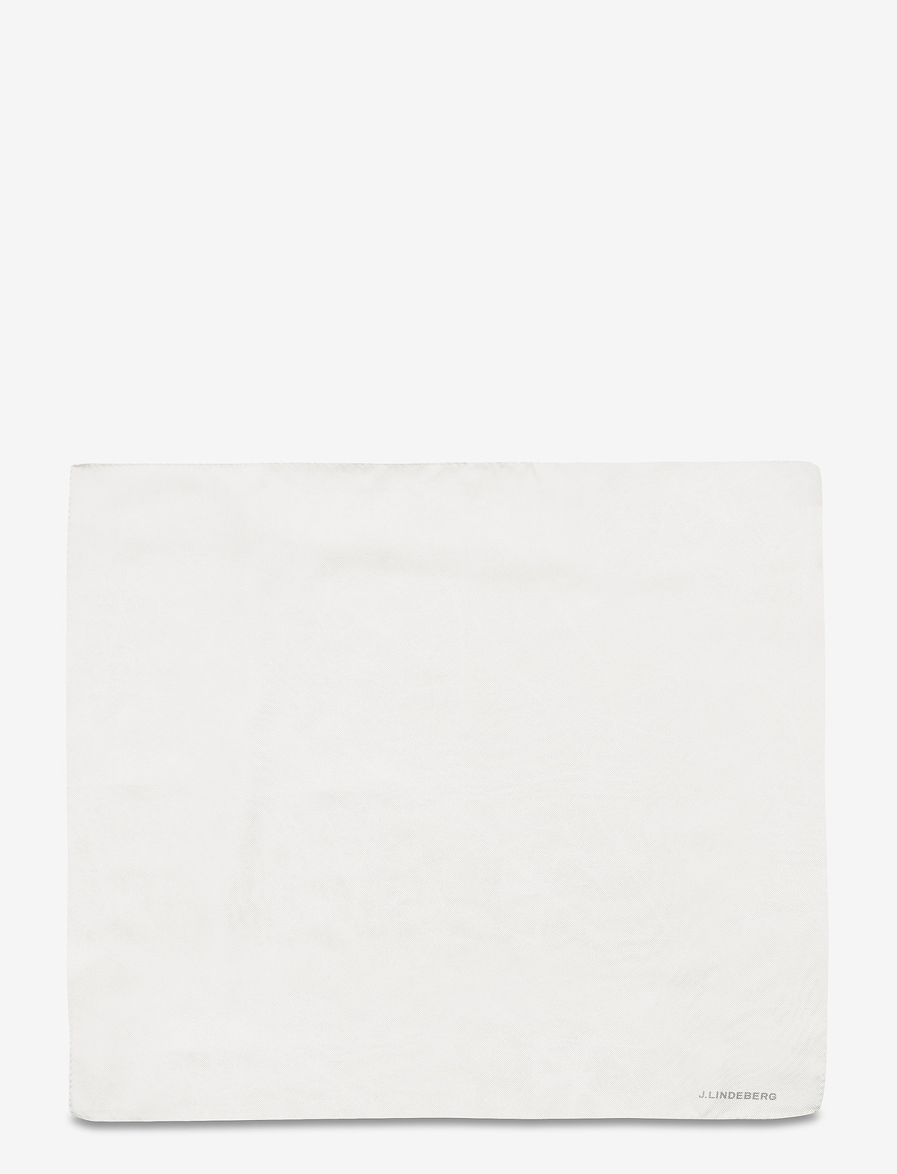 J. Lindeberg - 28 Pocket Square Solid Silk - white - 1