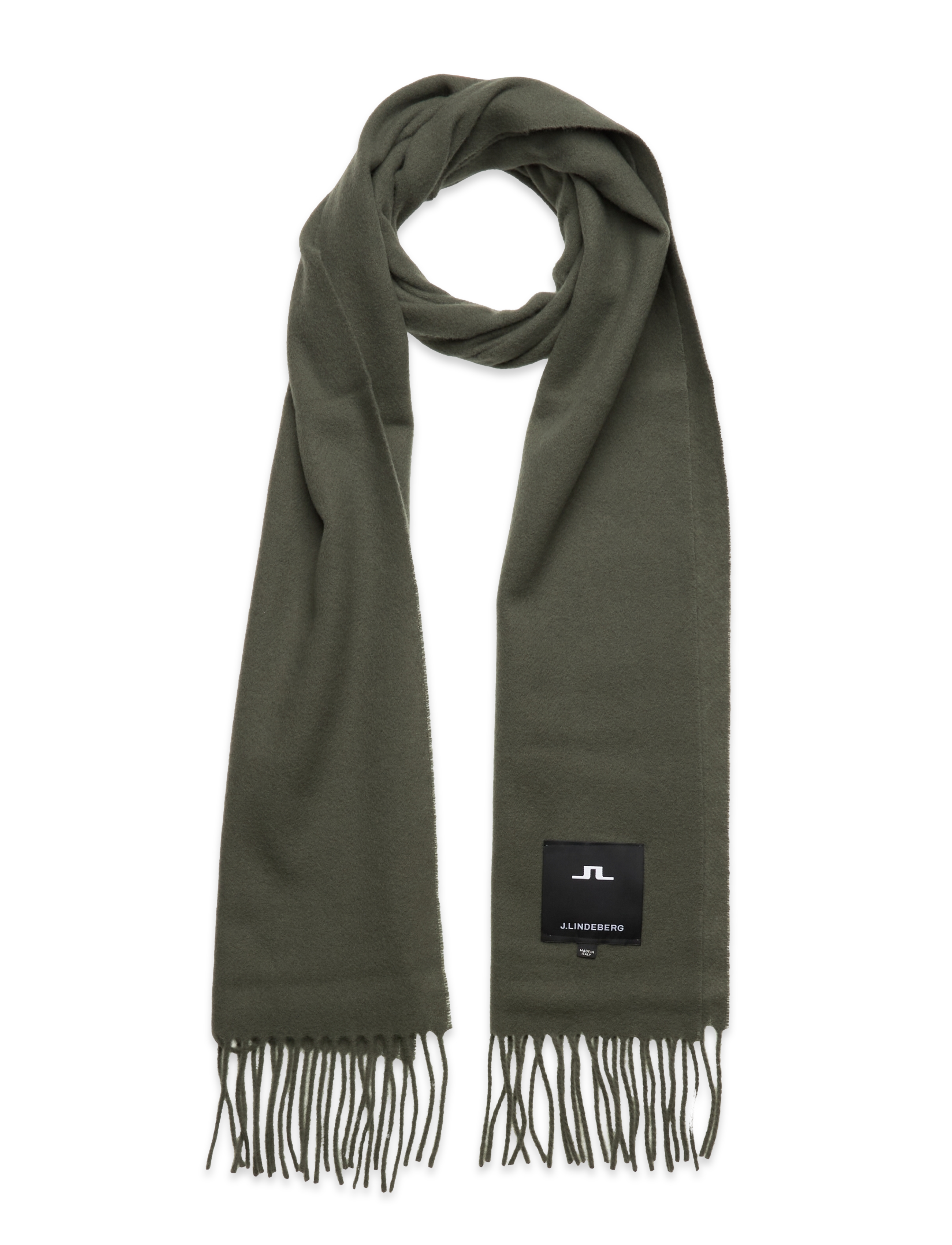 Champ Solid Wool Scarf - FOREST GREEN