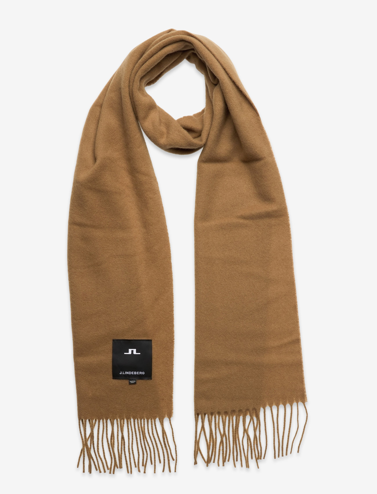 J. Lindeberg - Champ Solid Wool Scarf - tiger brown - 0