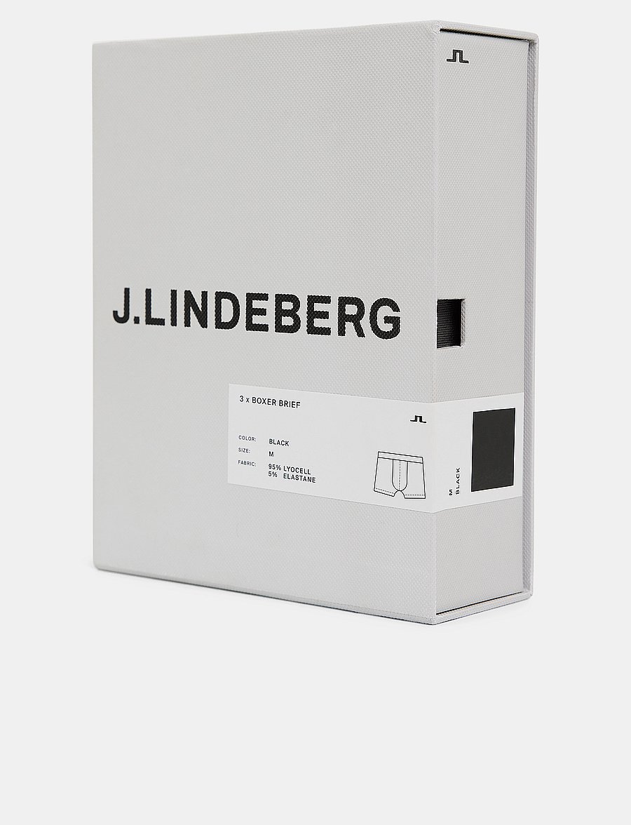 J. Lindeberg - Bridge Lyocell Boxer - unterhosen im multipack - black - 4