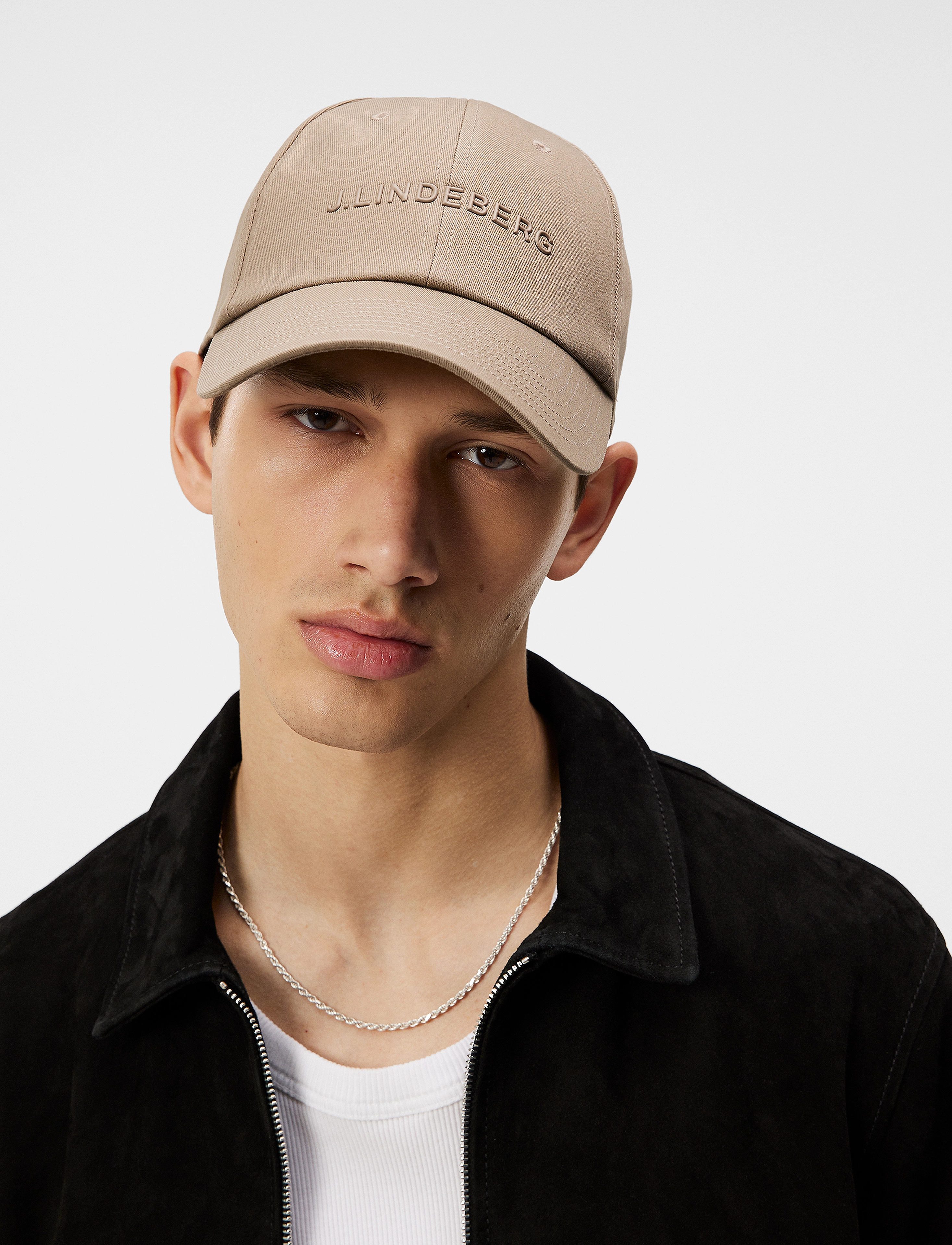 J. Lindeberg - Elijah Cotton logo Cap - walnut - 2