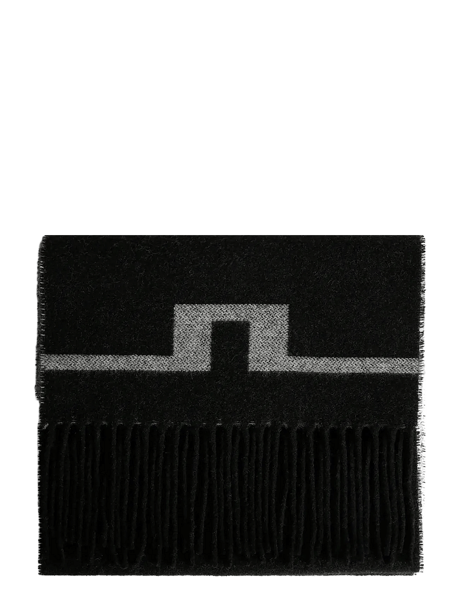 J. Lindeberg - Champ Double Sided Scarf - talvesallid - black - 0