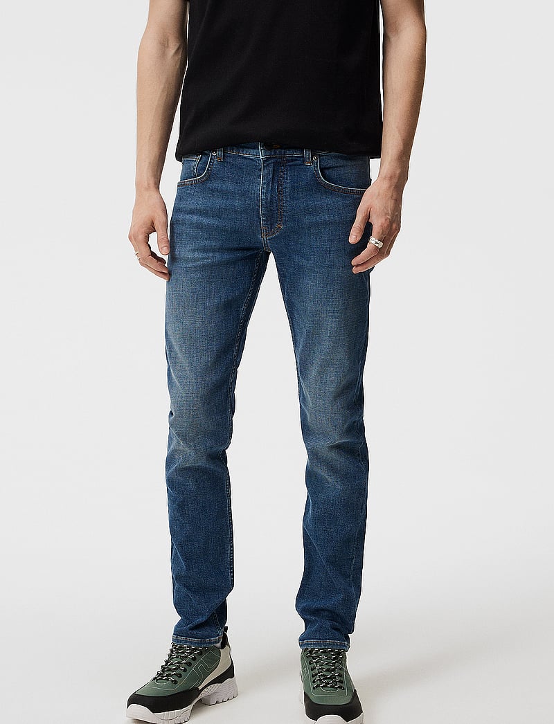 J. Lindeberg - Jay Active Mid Indigo Jeans - slim jeans - mid blue - 0