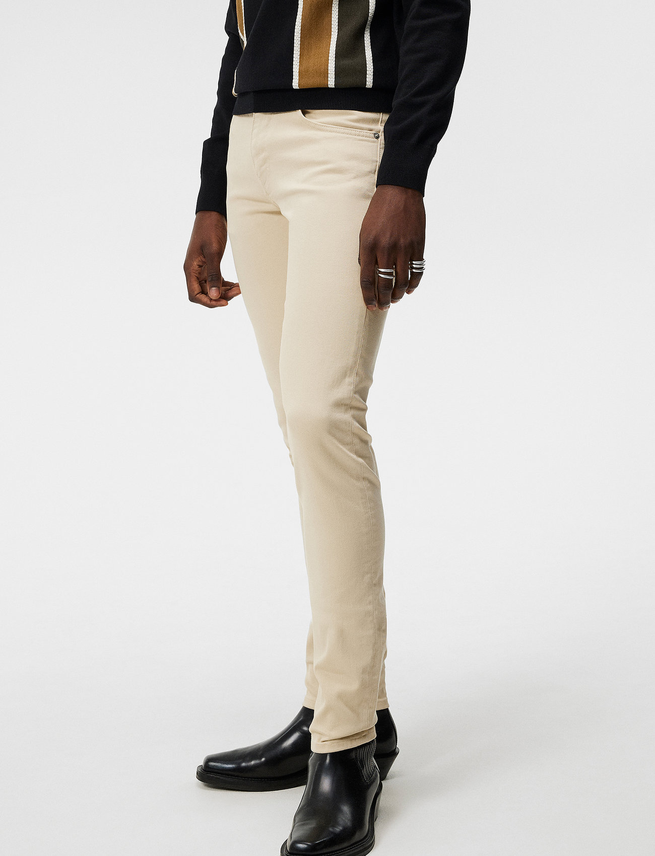 J. Lindeberg - Jay Solid Stretch Jeans - slim jeans - oyster gray - 1