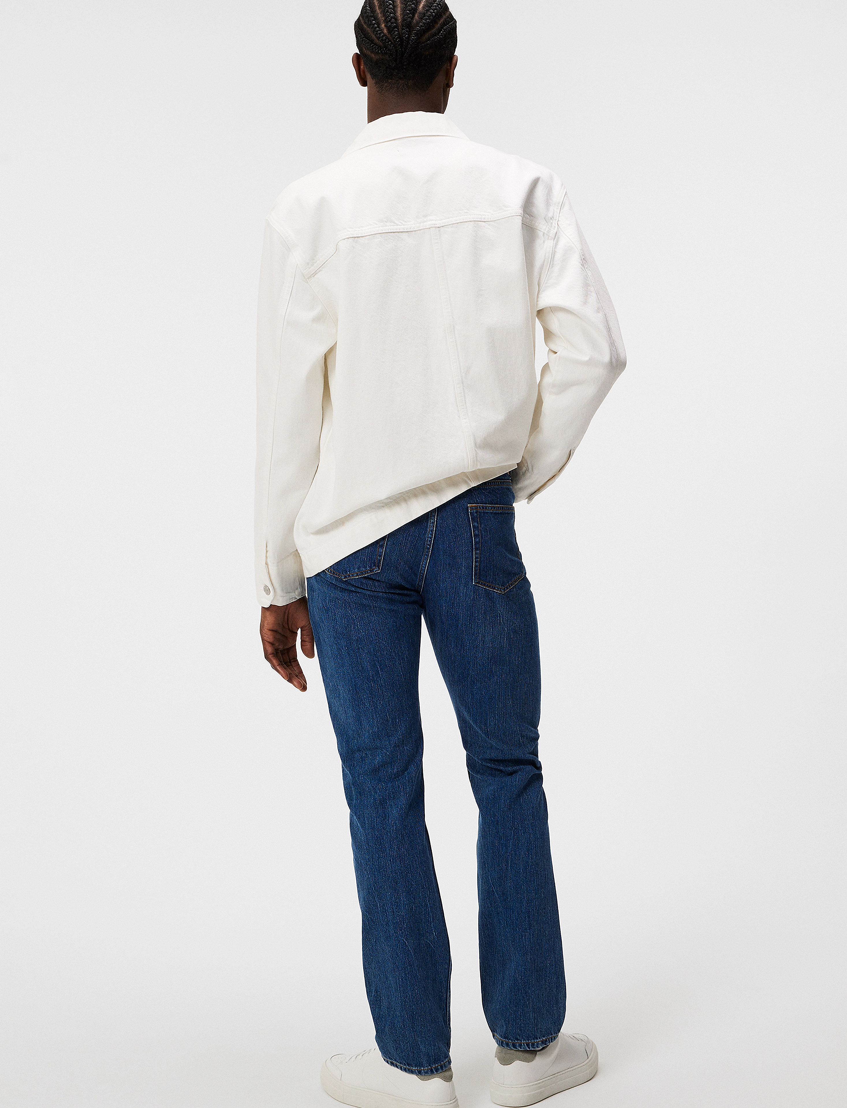 J. Lindeberg - Cody Slub Regular Jeans - mid blue - 2