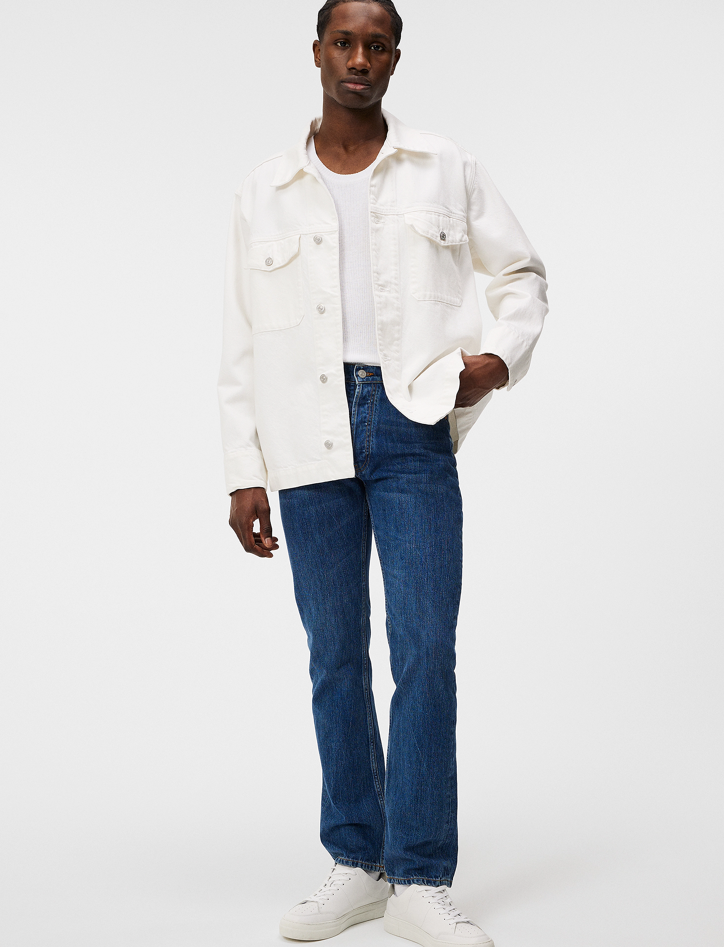 J. Lindeberg - Cody Slub Regular Jeans - mid blue - 4