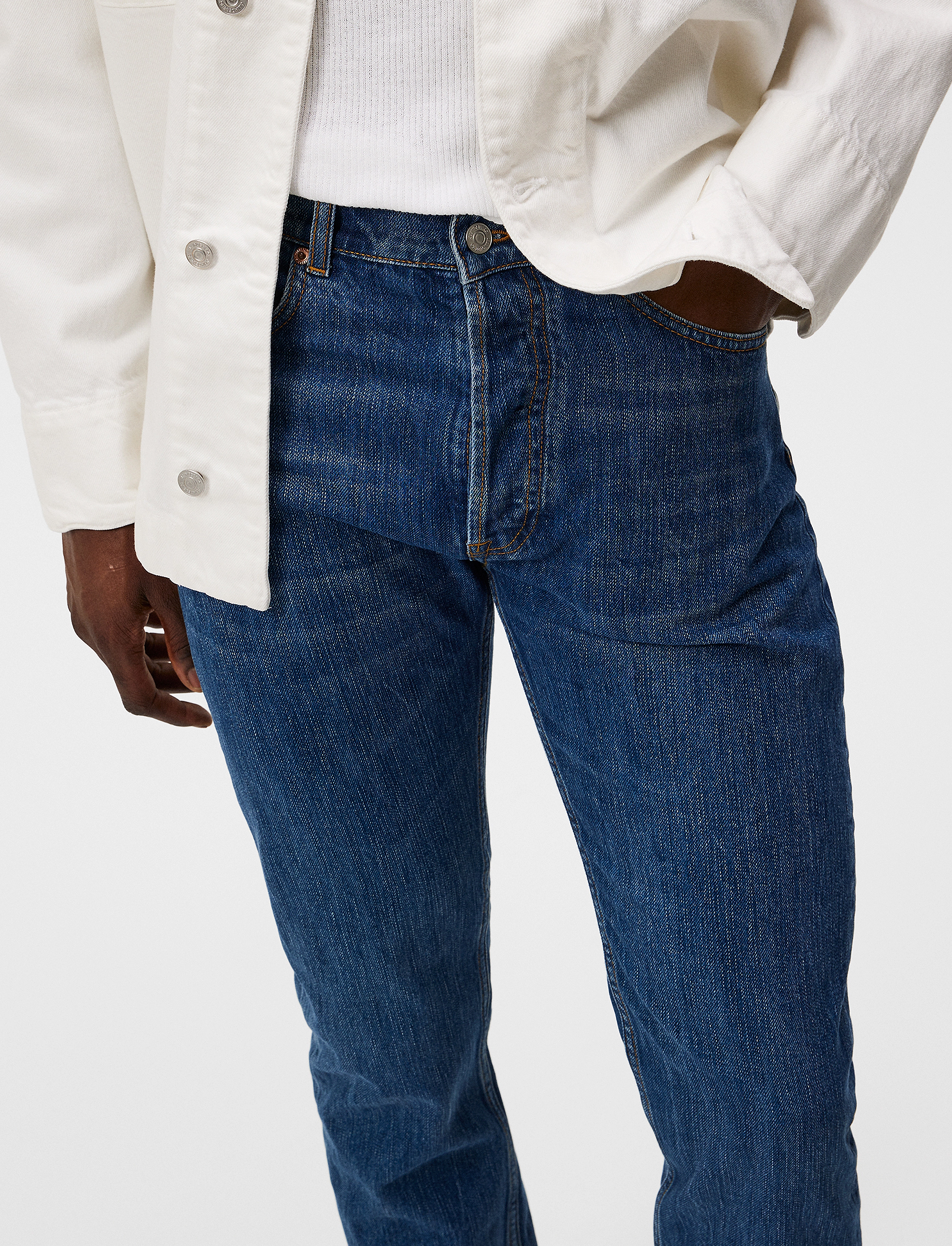 J. Lindeberg - Cody Slub Regular Jeans - mid blue - 5