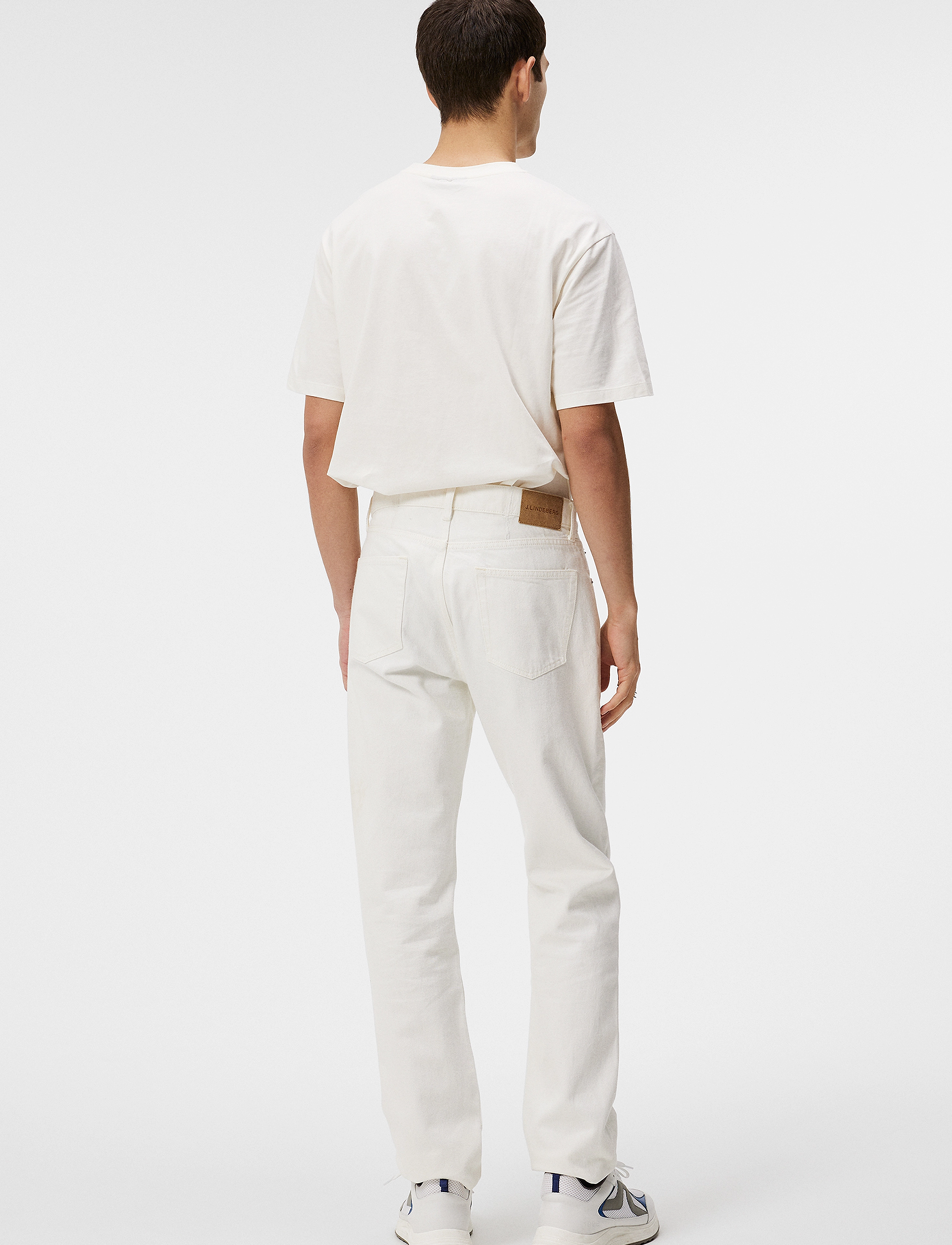 J. Lindeberg - Cody Solid Regular Jeans - cloud white - 3