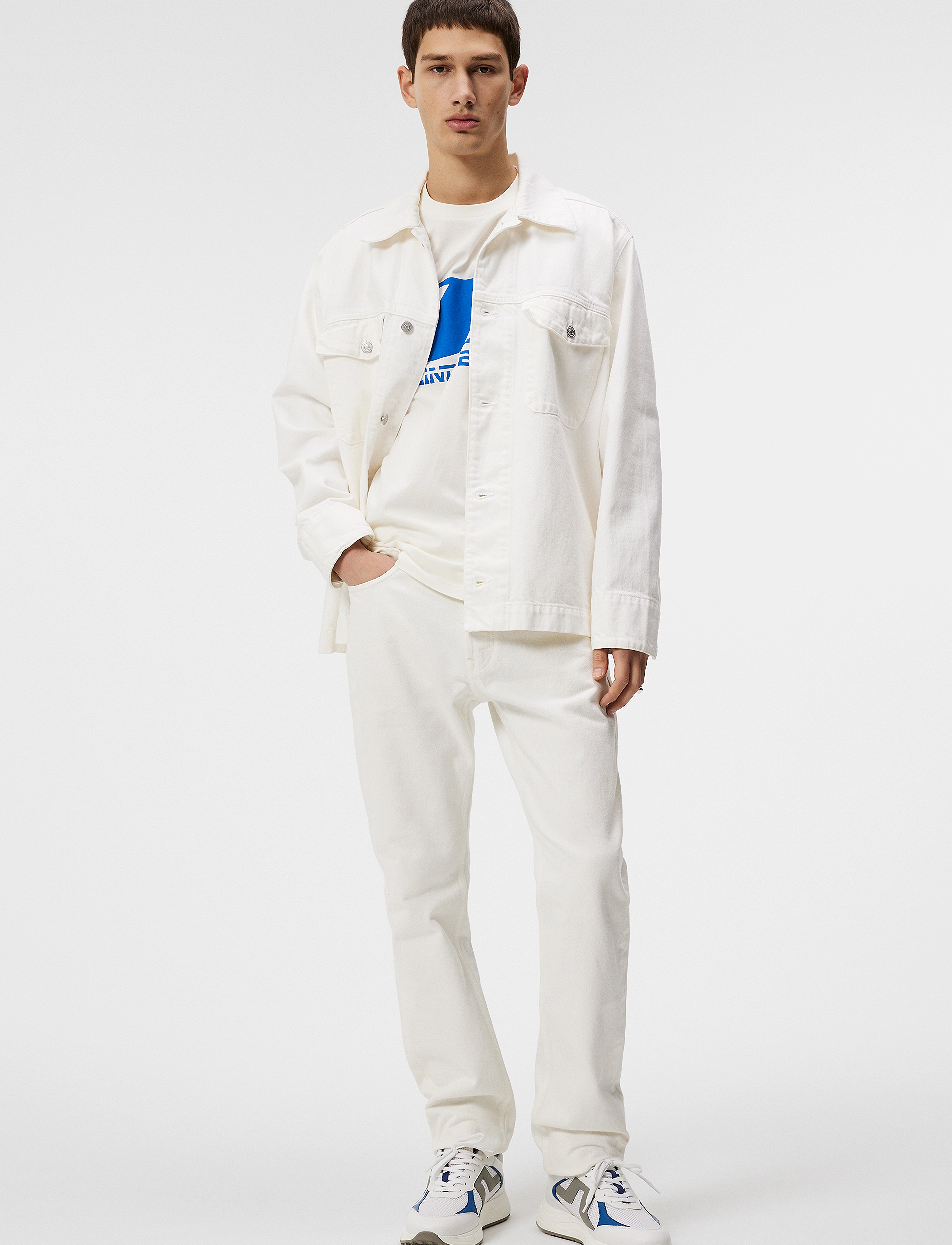 J. Lindeberg - Cody Solid Regular Jeans - cloud white - 4