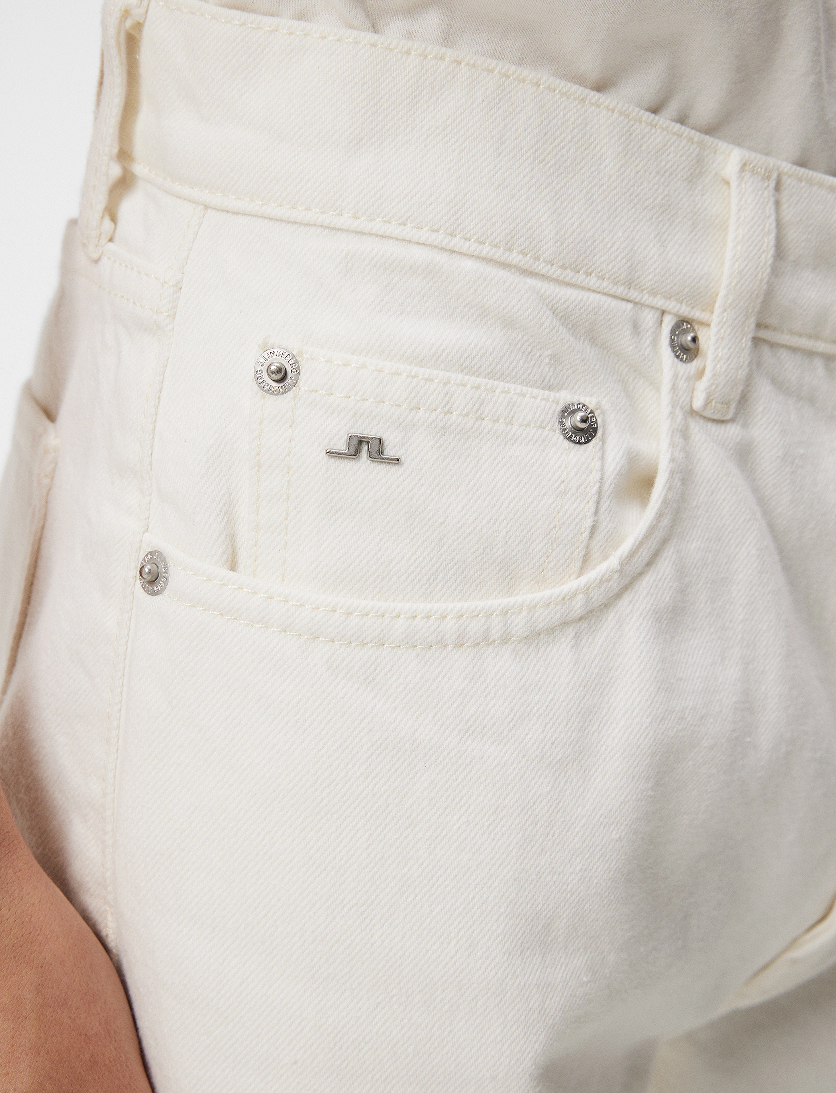J. Lindeberg - Cody Solid Regular Jeans - cloud white - 5