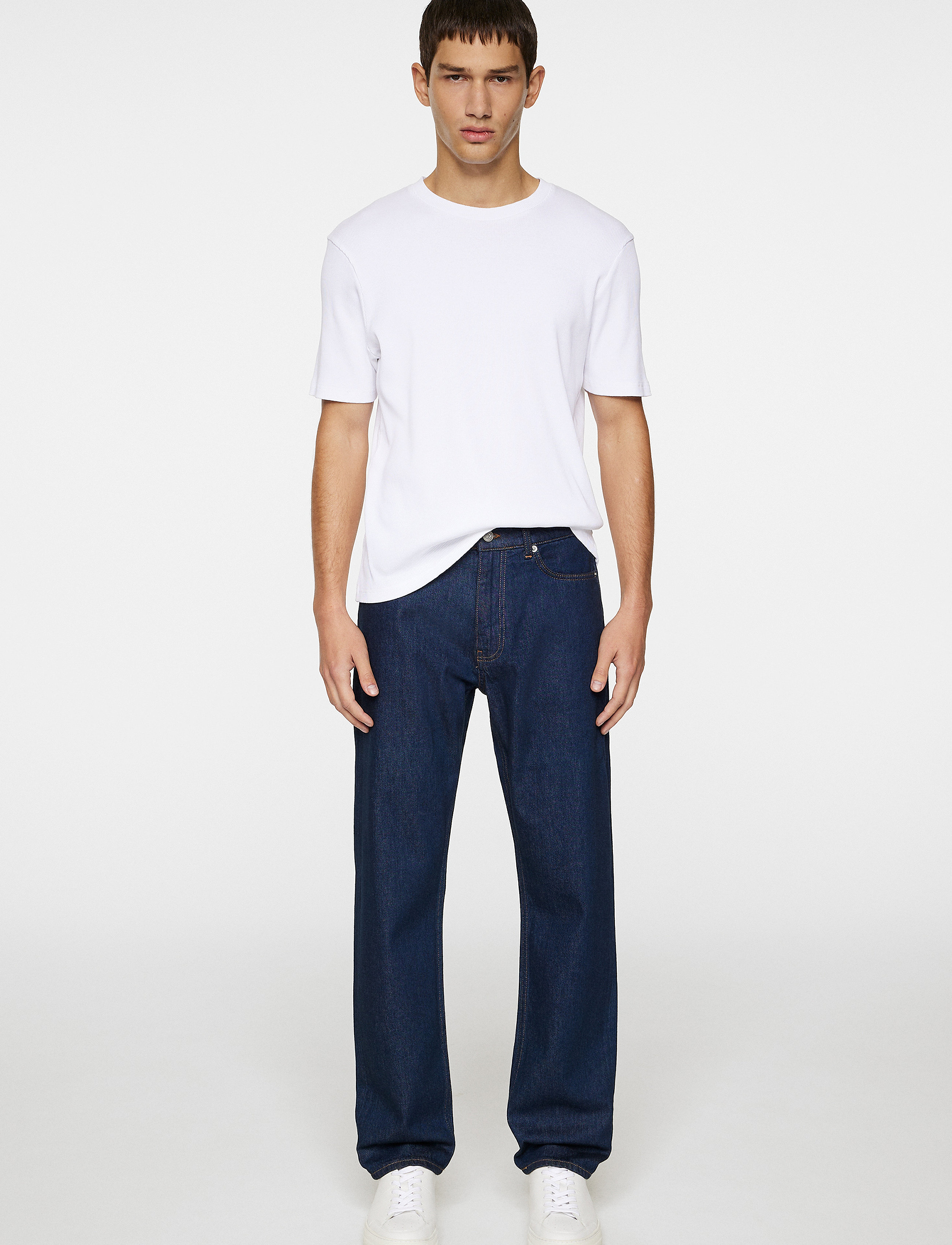 J. Lindeberg - Cody Rinsed Reg Jeans - beinar gallabuxur - dark blue - 4