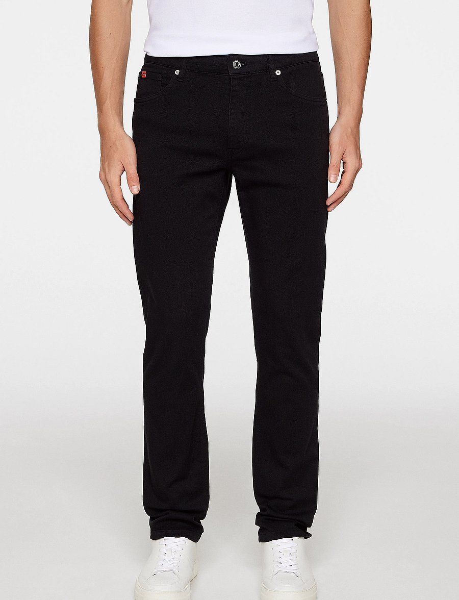 J. Lindeberg - Jax LHT Slim Jeans - kitsad teksad - black - 0