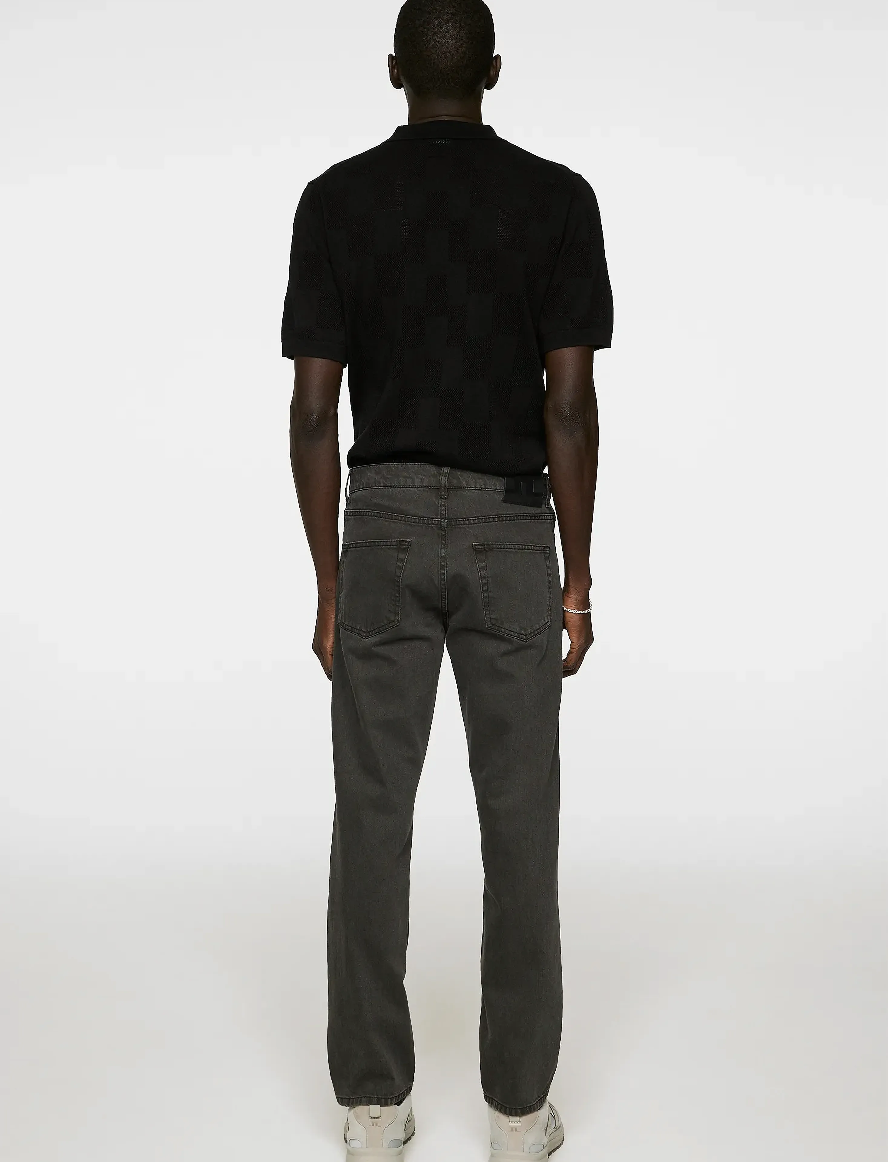 J. Lindeberg - Cody Biocoat Regular Jeans - beinar gallabuxur - asphalt - 3