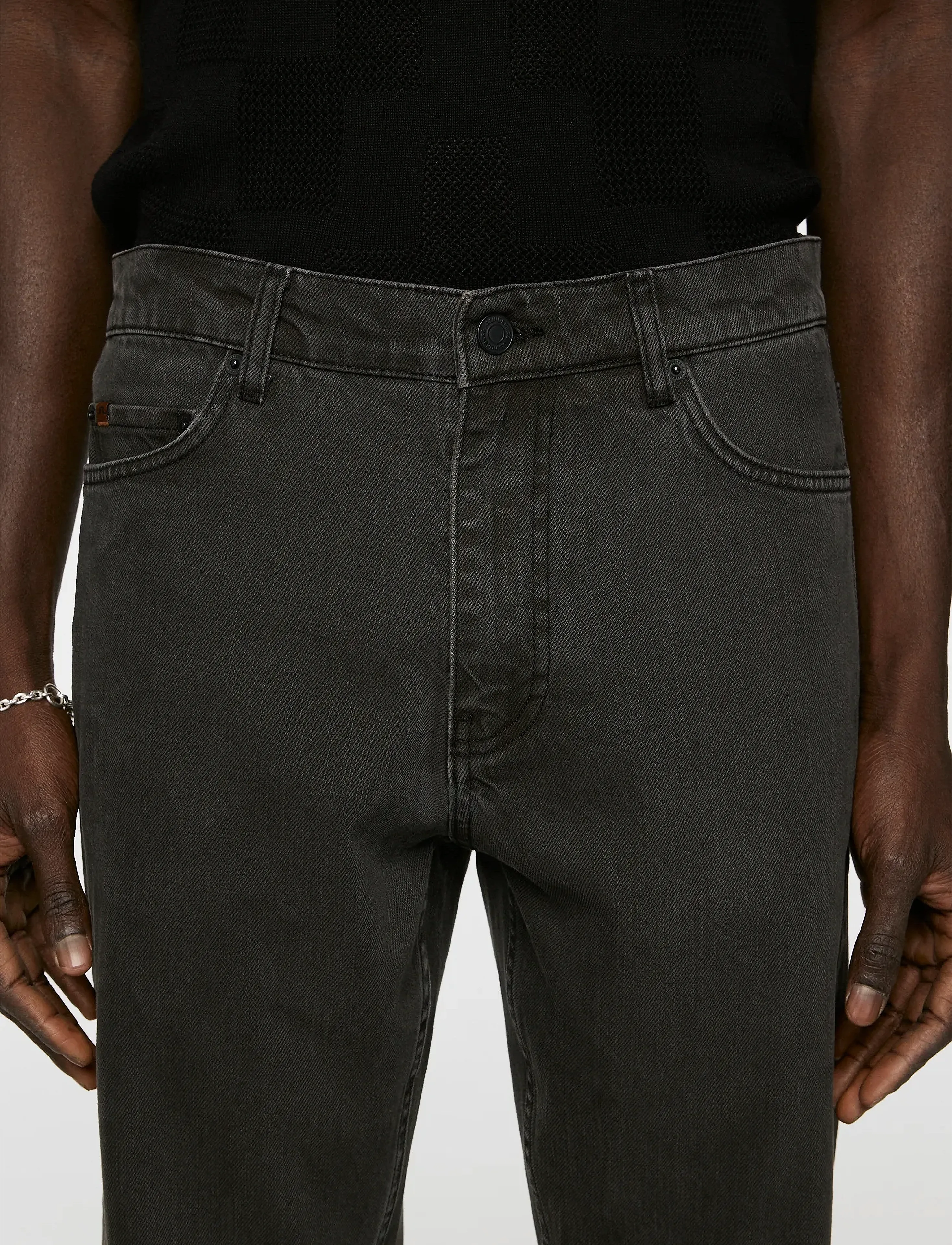 J. Lindeberg - Cody Biocoat Regular Jeans - beinar gallabuxur - asphalt - 5